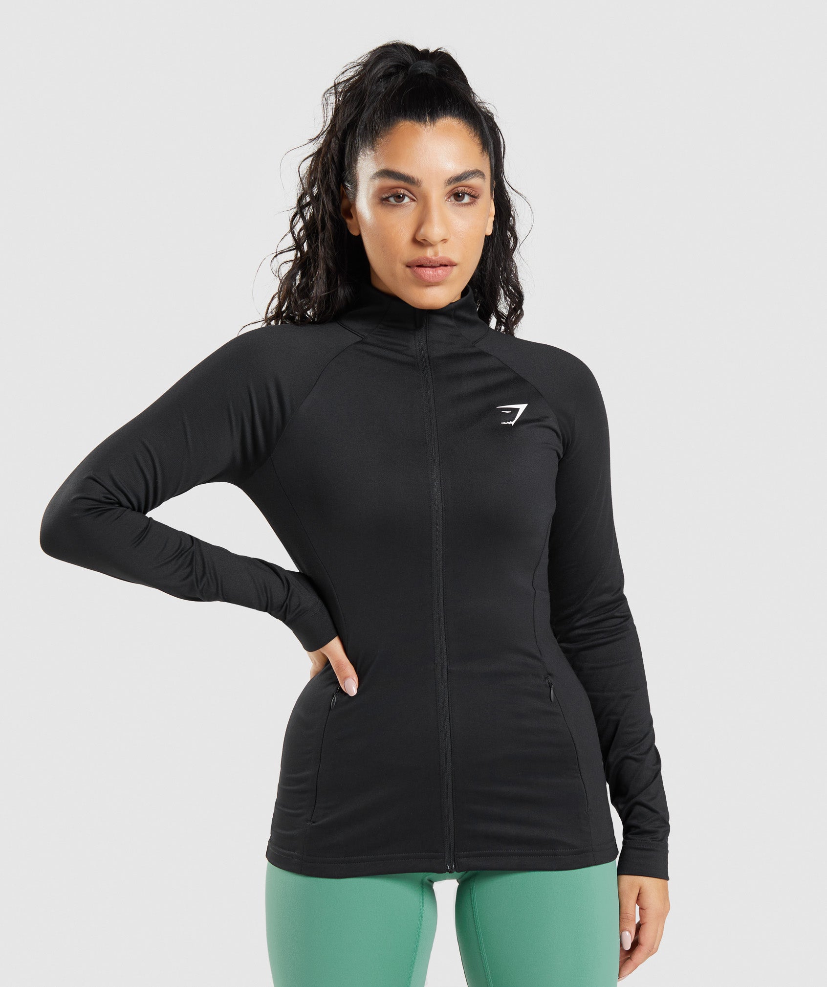 Chaquetas Gymshark Entrenamiento Mujer Negras | 9380246-HI