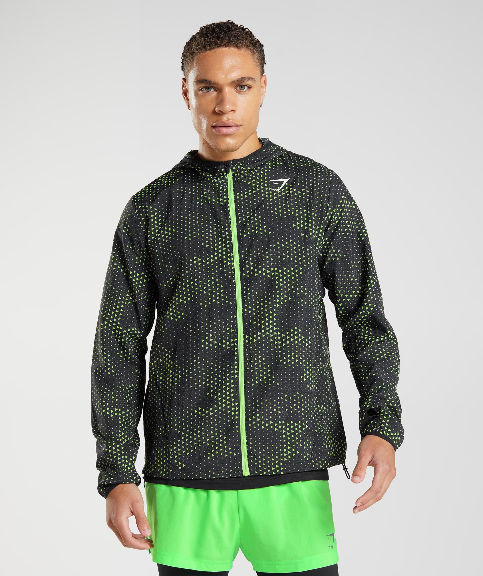 Cortavientos Gymshark Deporte Hombre Verde Claro | 2591807-JA