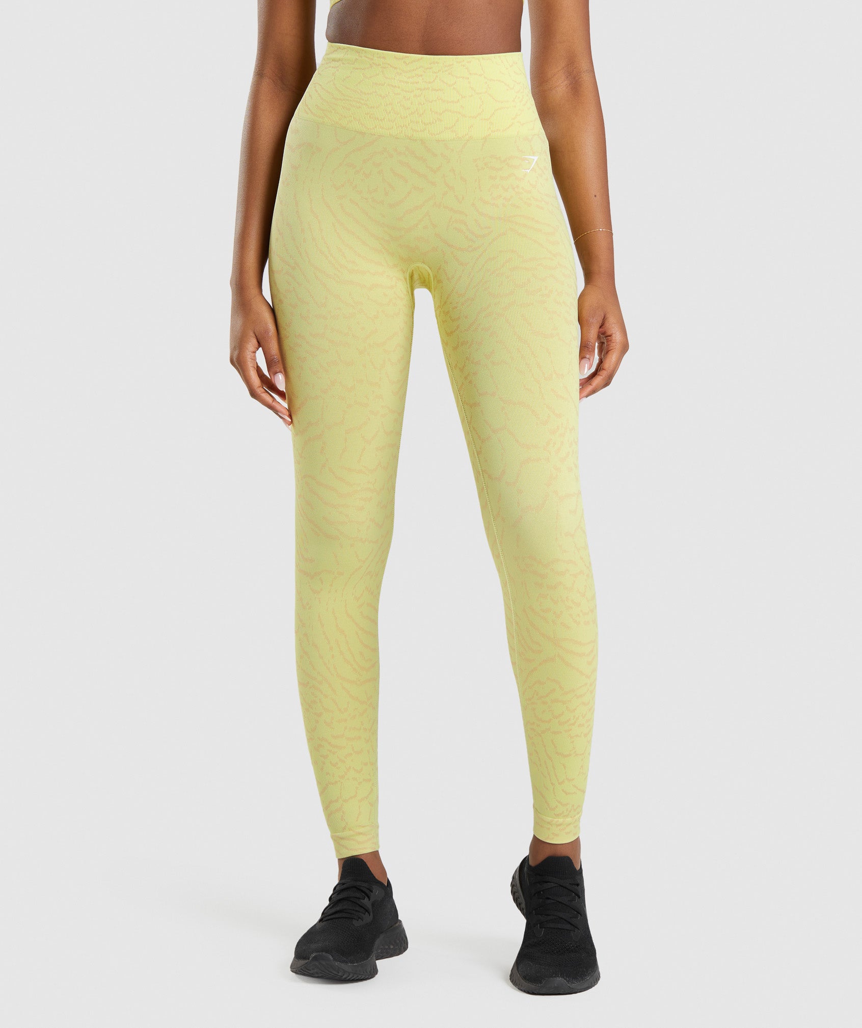 Leggins Gymshark Adapt Animal Seamless Mujer Amarillo | 0567812-LI