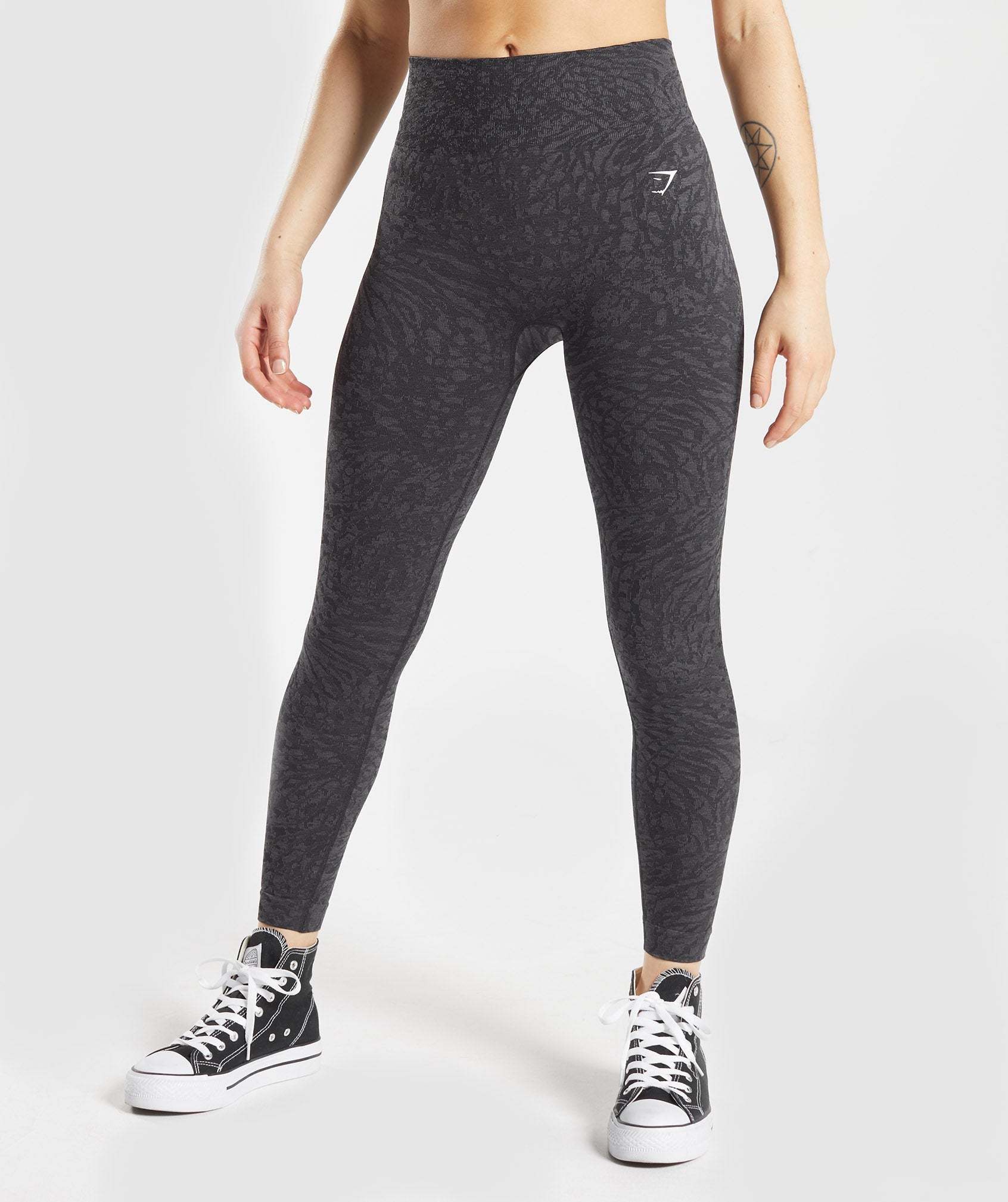 Leggins Gymshark Adapt Animal Seamless Mujer Negras | 2176983-PU