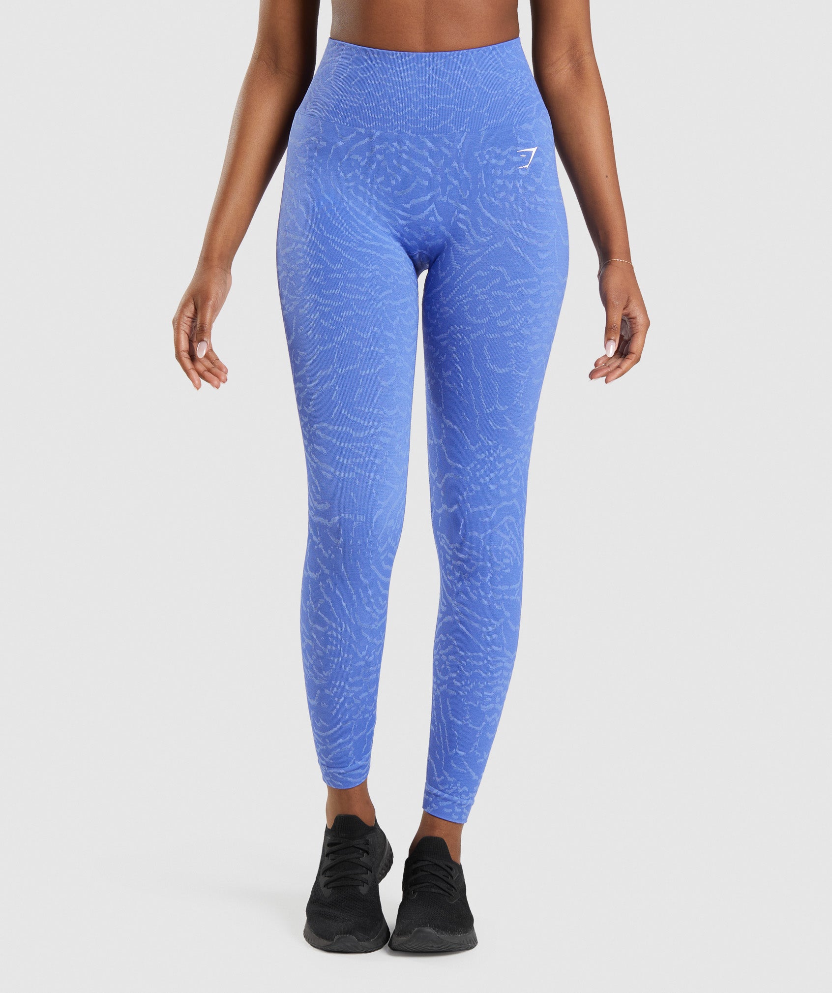 Leggins Gymshark Adapt Animal Seamless Mujer Azules | 9063254-YT