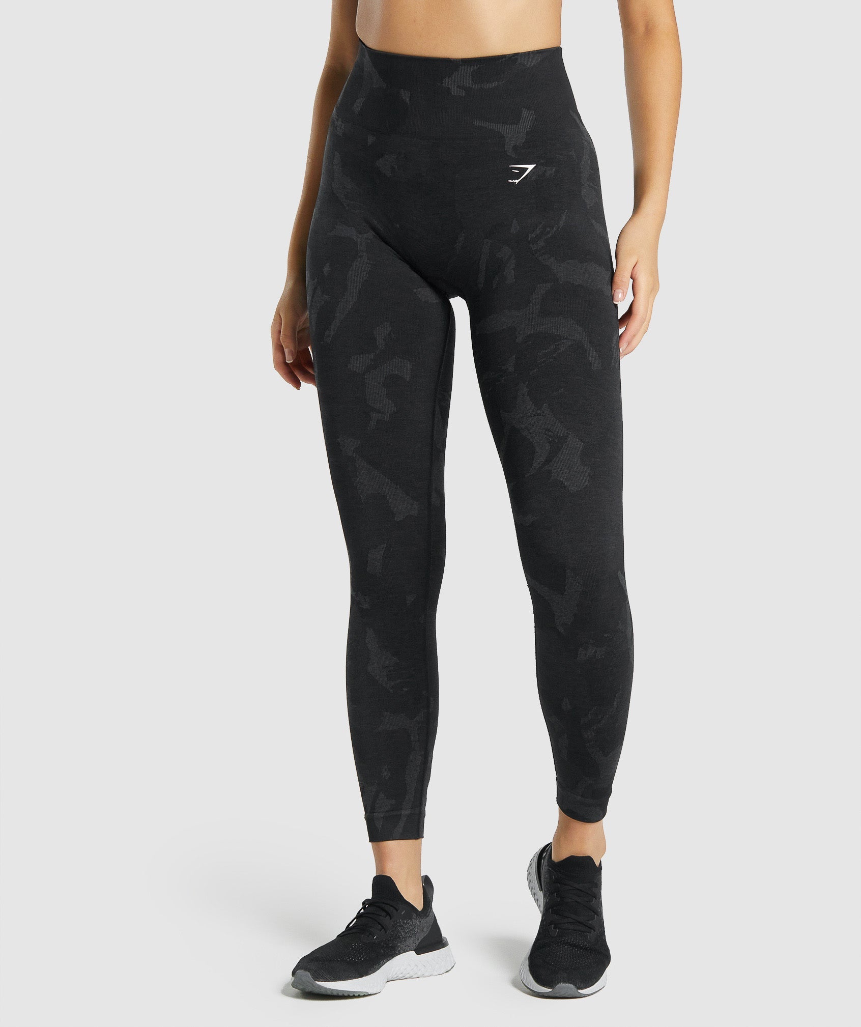 Leggins Gymshark Adapt Camo Seamless Mujer Negras | 7501486-TR