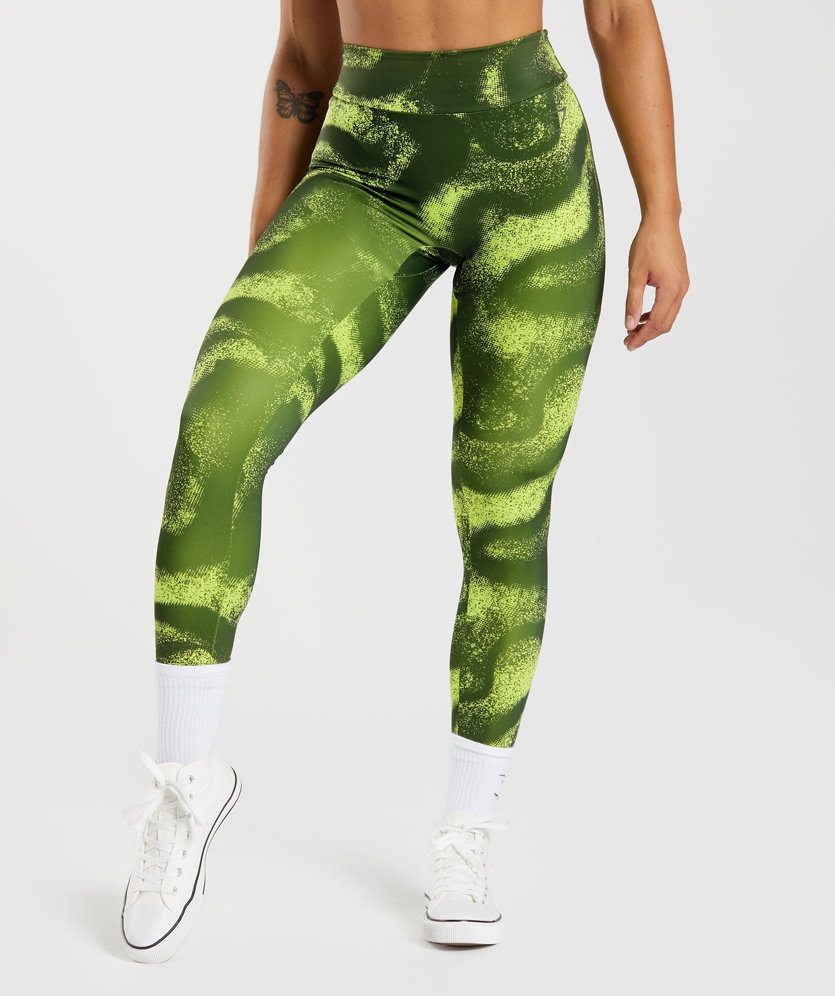 Leggins Gymshark GS Power Original Mujer Verde Oliva | 5862194-WI