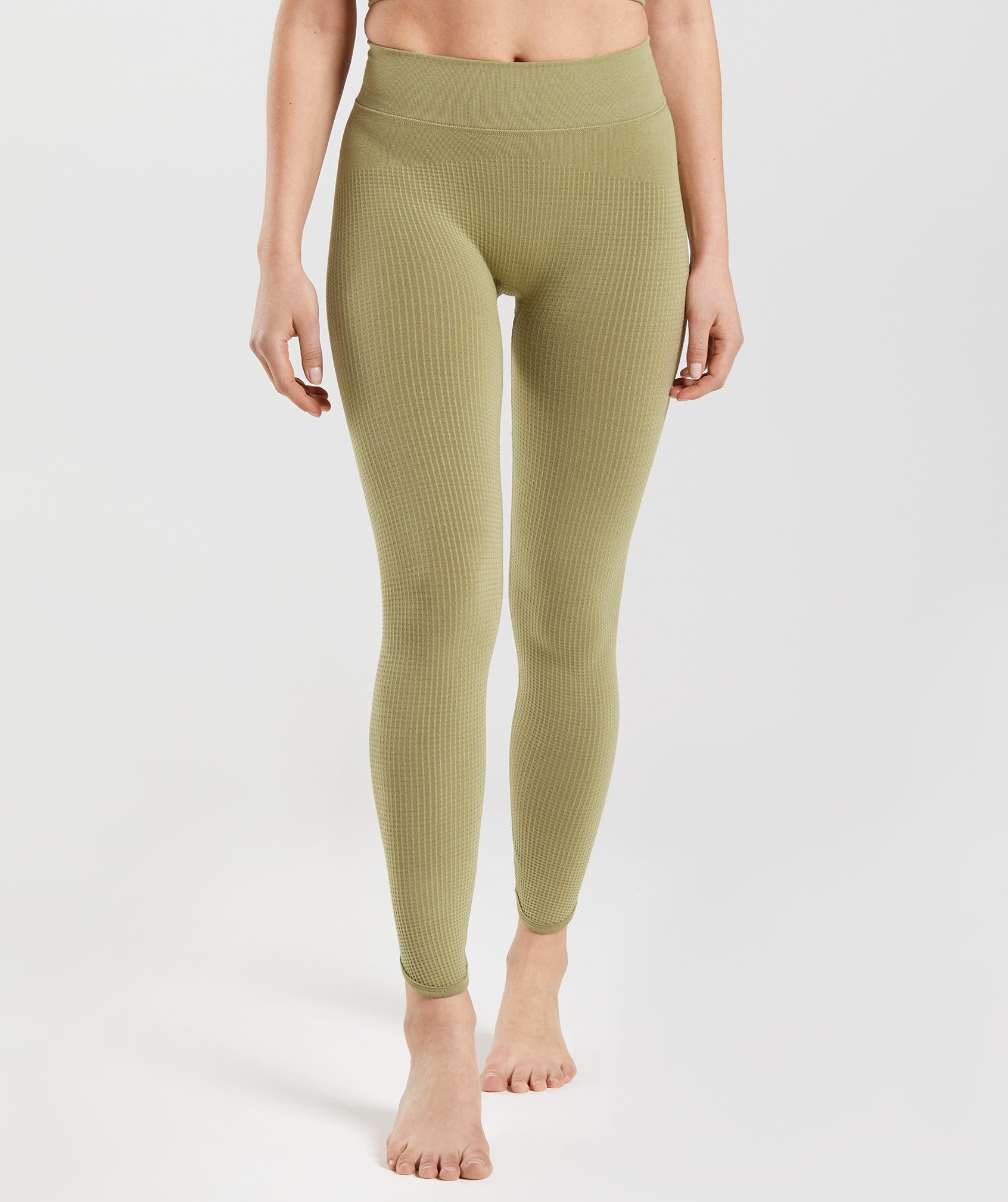 Leggins Gymshark Pause Seamless Mujer Verde | 3725490-RB