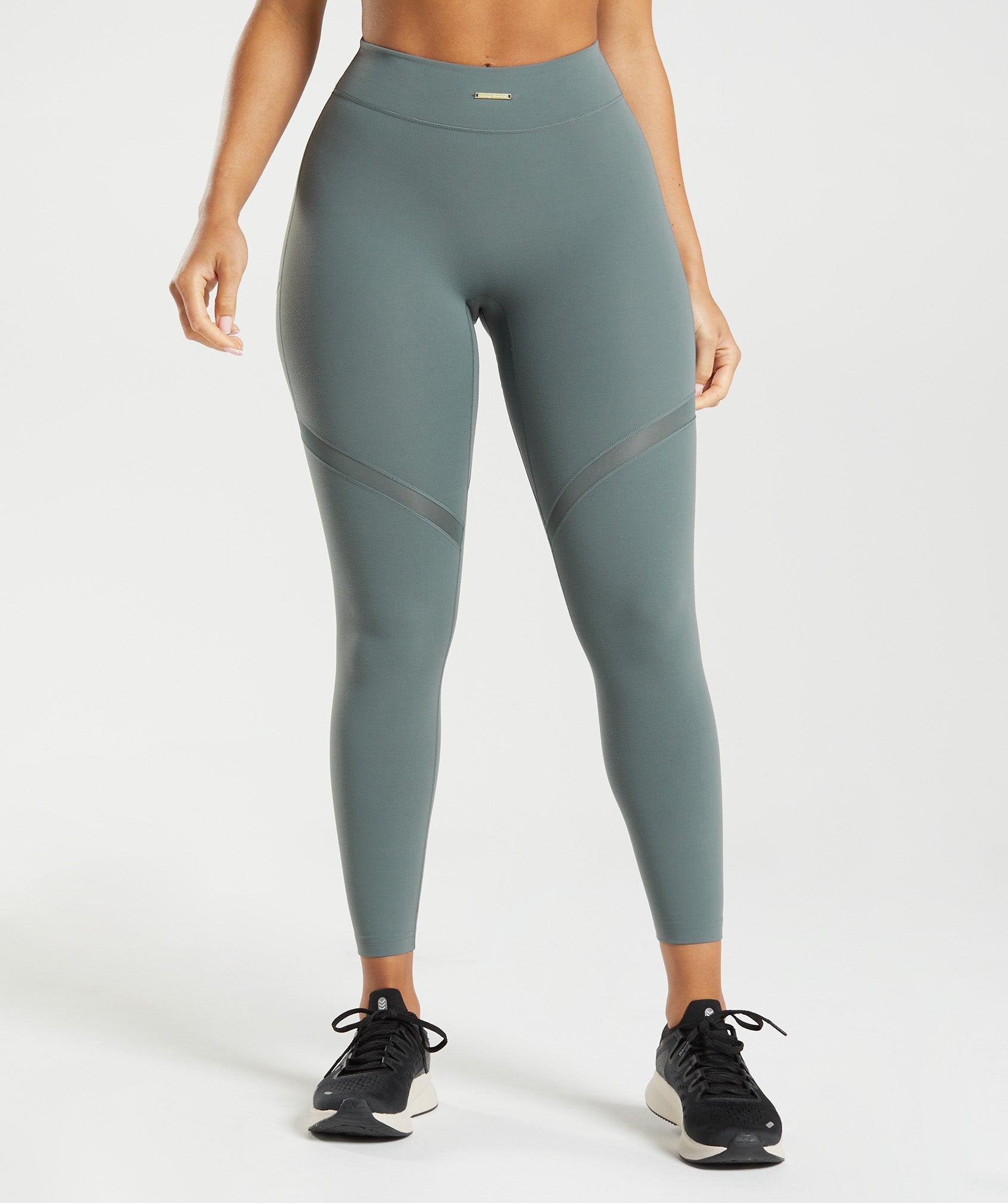 Leggins Gymshark Whitney Mesh Mujer Azules Oscuro | 1063275-OC