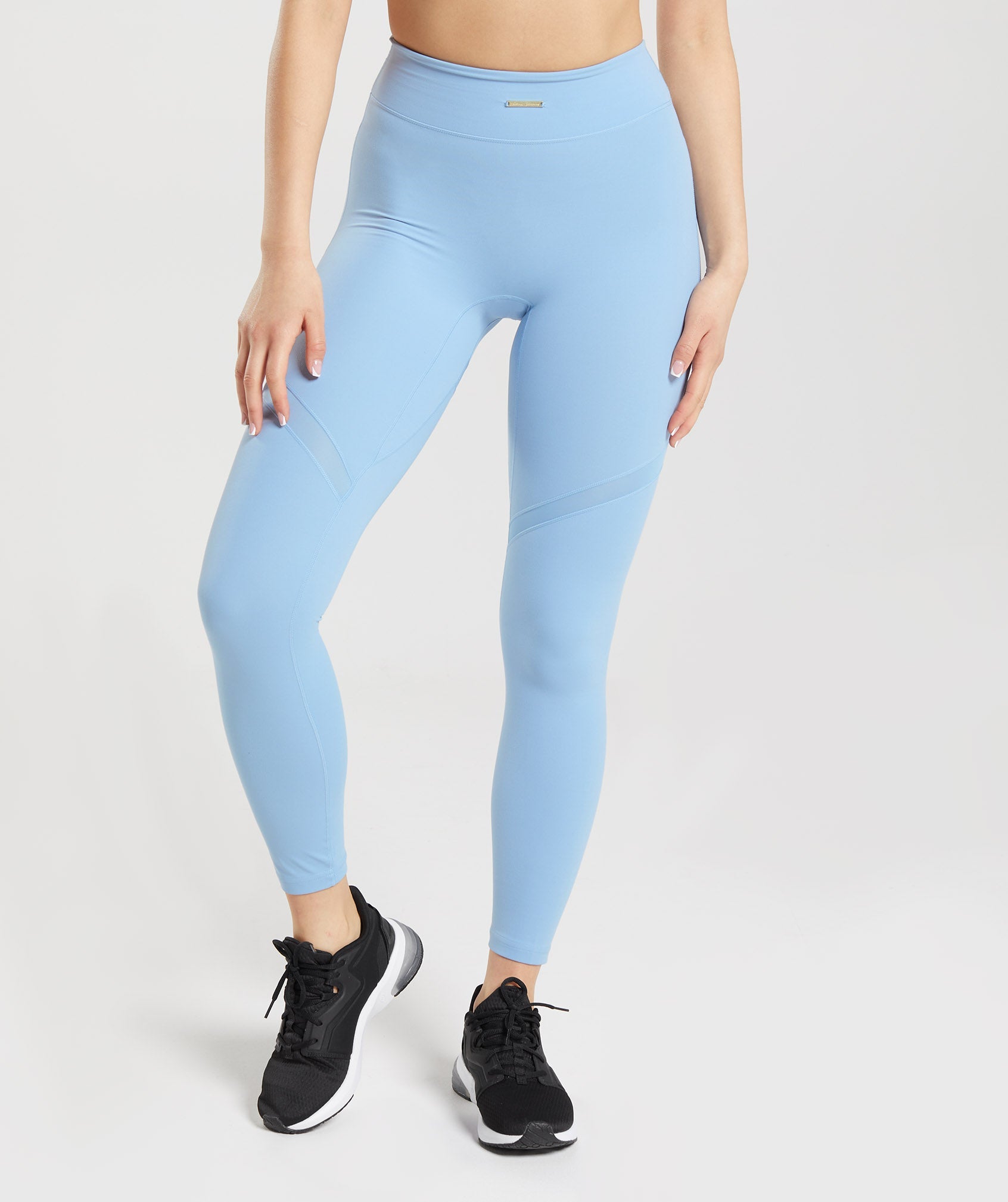 Leggins Gymshark Whitney Mesh Mujer Azules | 4308675-ZT