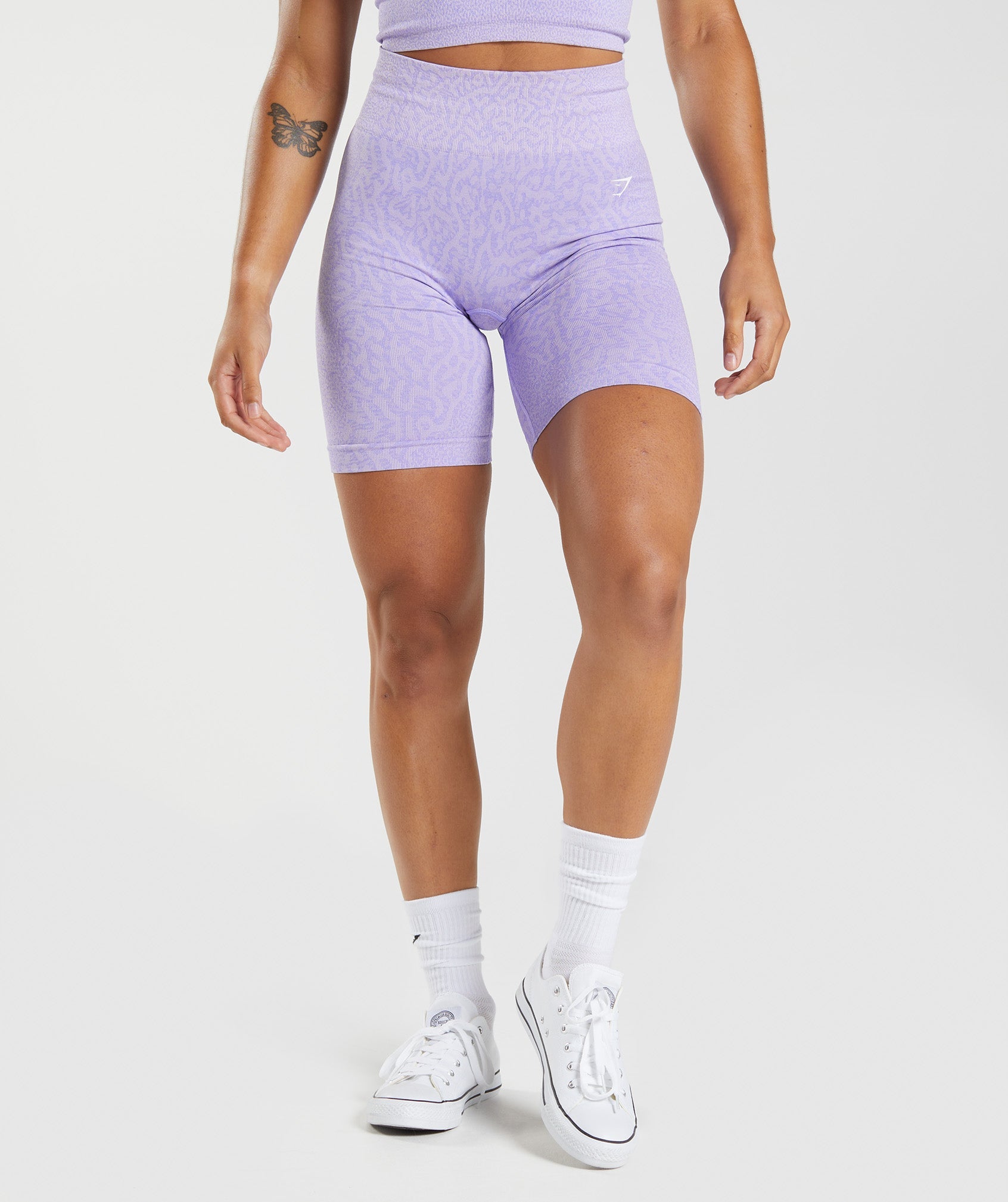 Pantalones Cortos Gymshark Adapt Animal Seamless Cycling Mujer Moradas | 5184370-EW