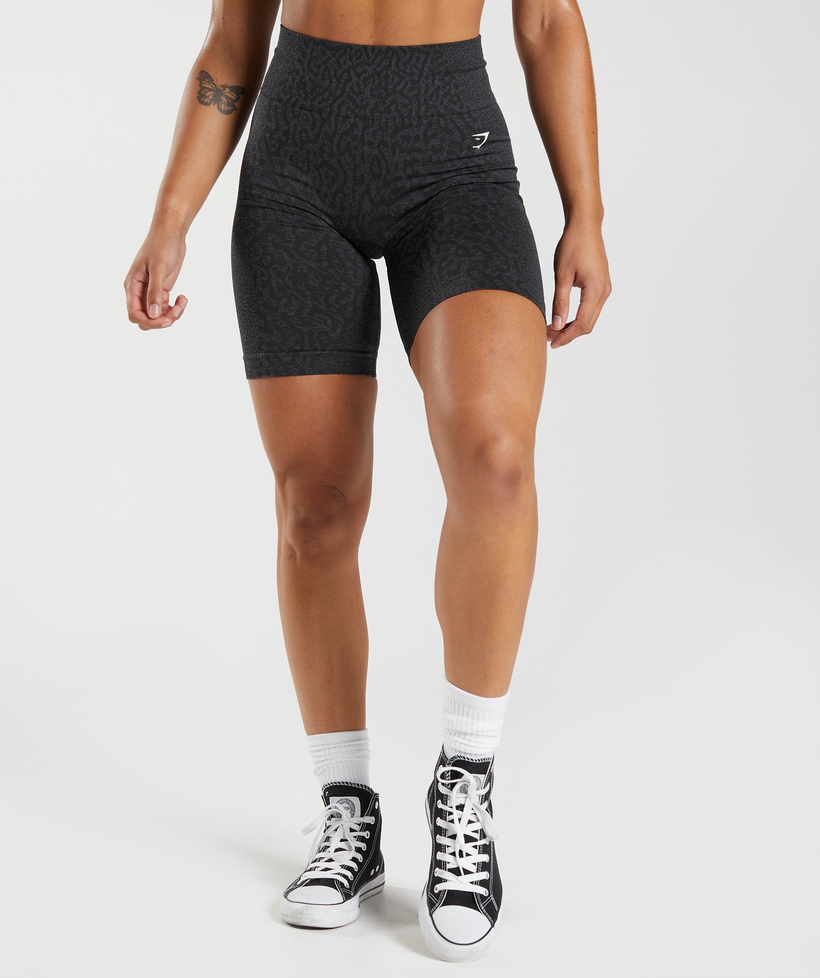 Pantalones Cortos Gymshark Adapt Animal Seamless Cycling Mujer Negras | 7149683-TS