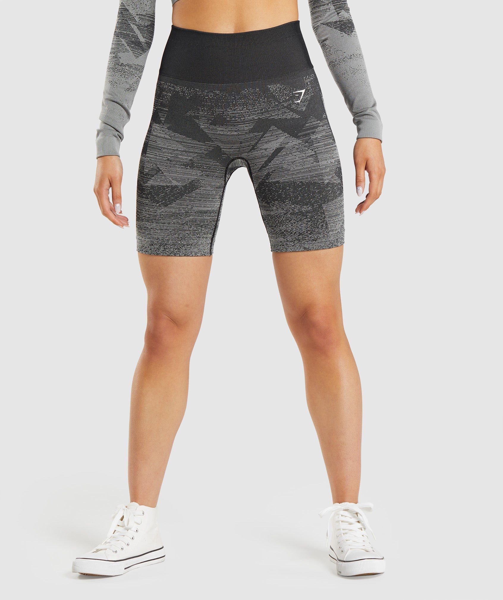 Pantalones Cortos Gymshark Adapt Ombre Seamless Mujer Negras | 8591243-SJ