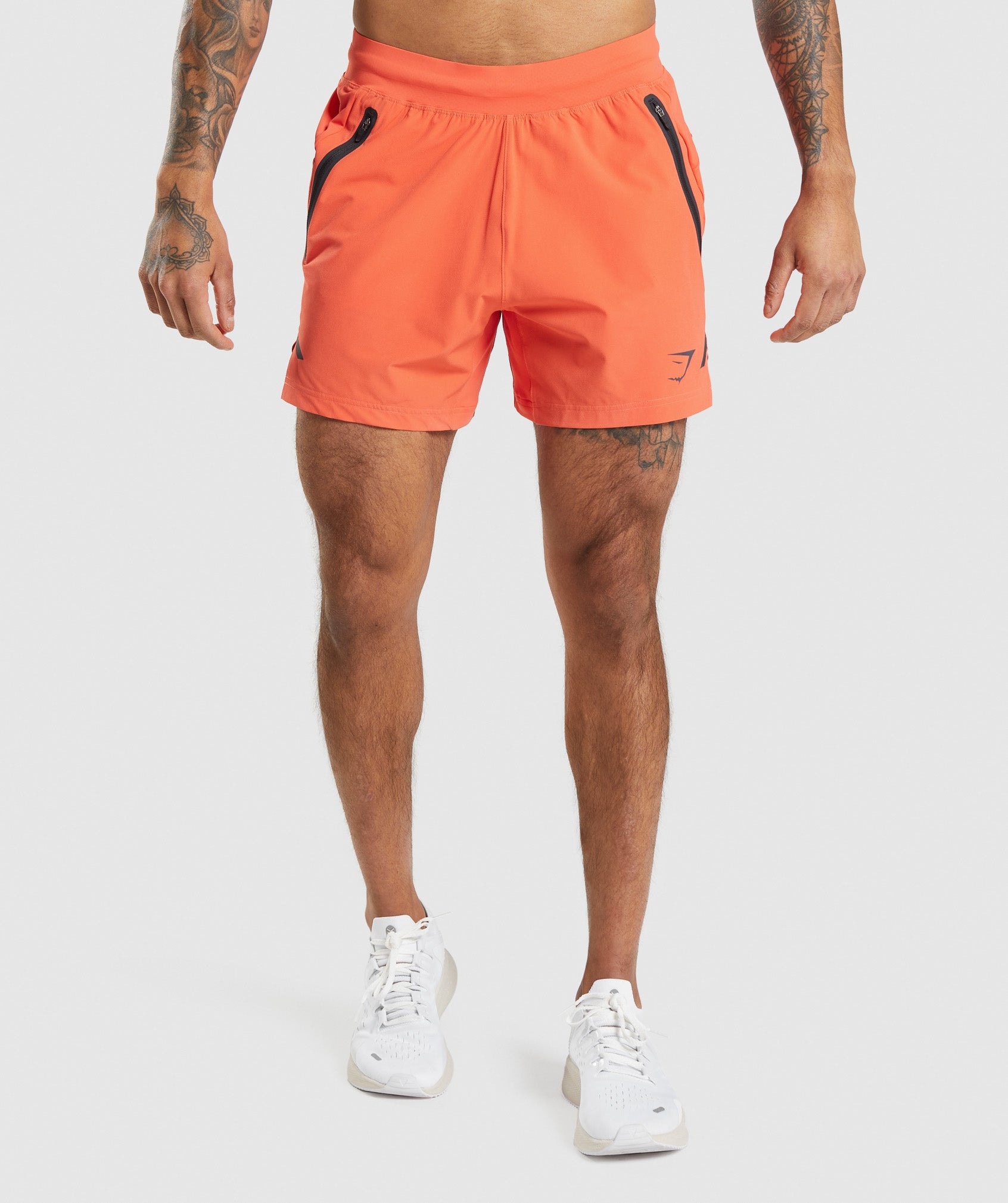 Pantalones Cortos Gymshark Apex 5" Perform Hombre Naranjas | 3164928-IY