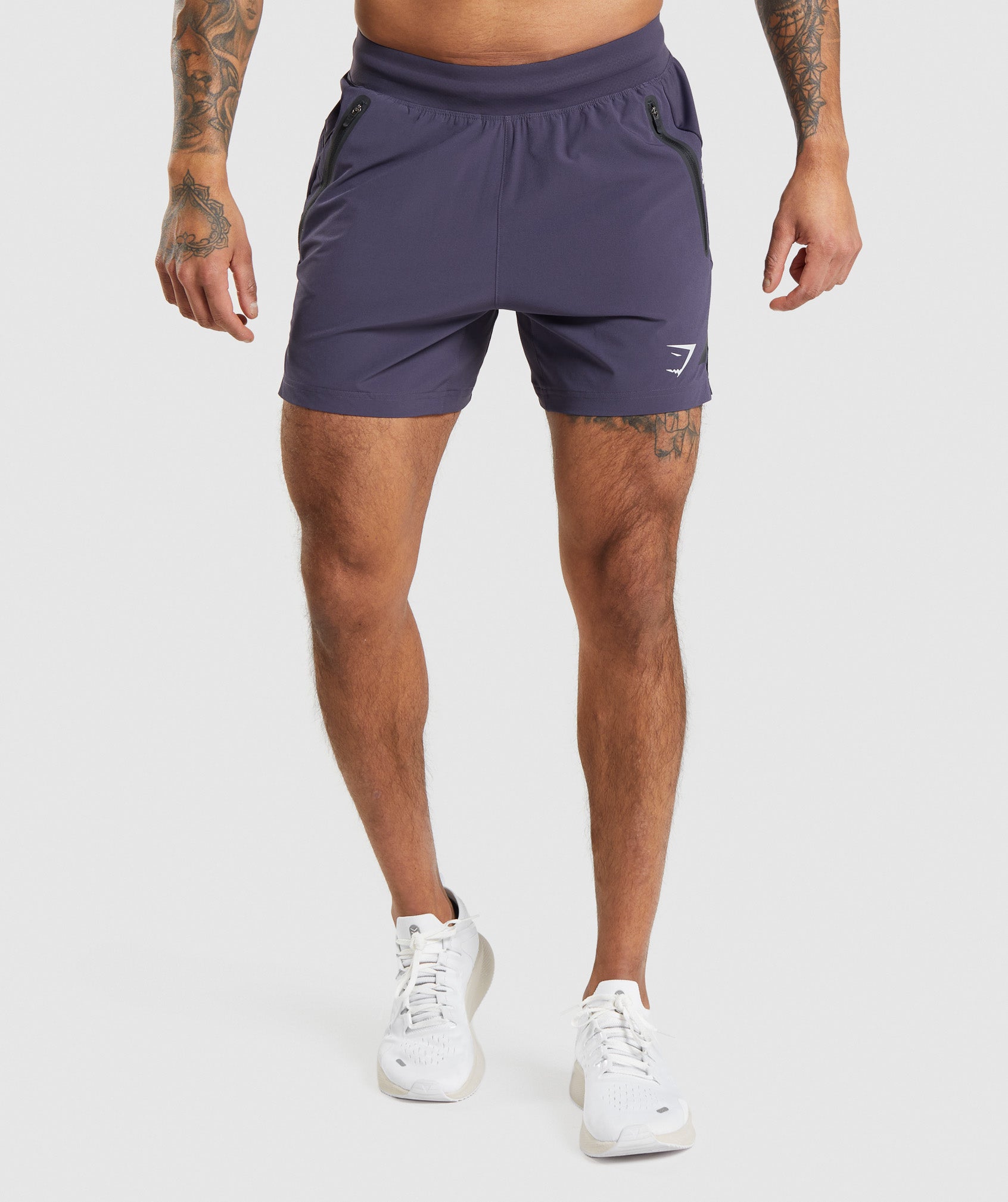 Pantalones Cortos Gymshark Apex 5" Perform Hombre Moradas | 4970135-PD