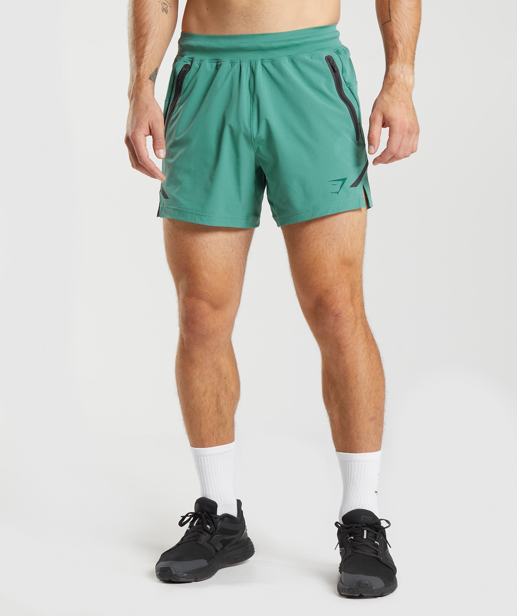 Pantalones Cortos Gymshark Apex 5" Perform Hombre Verde | 7938546-XE