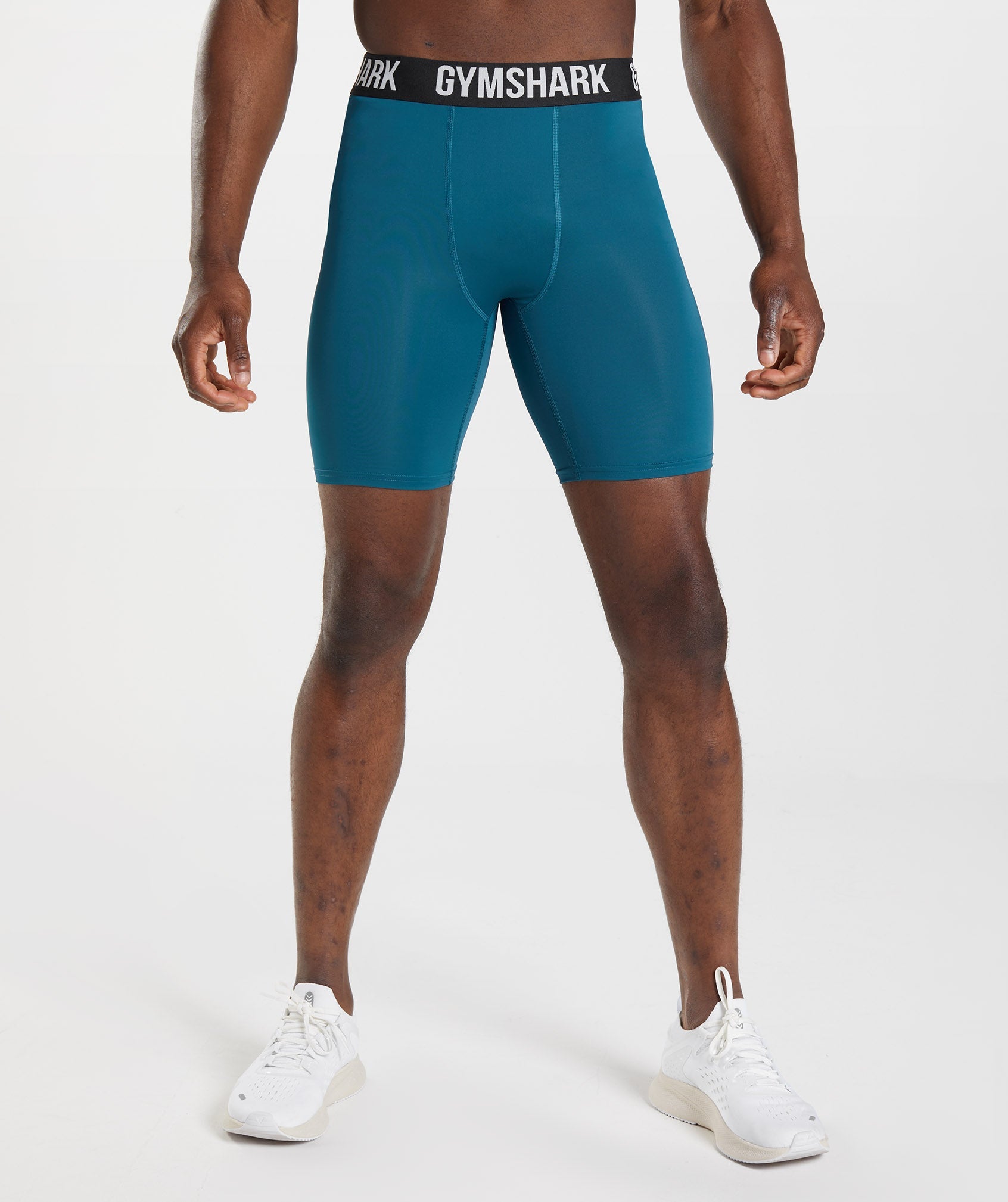 Pantalones Cortos Gymshark Element Baselayer Hombre Azules | 6193582-SP