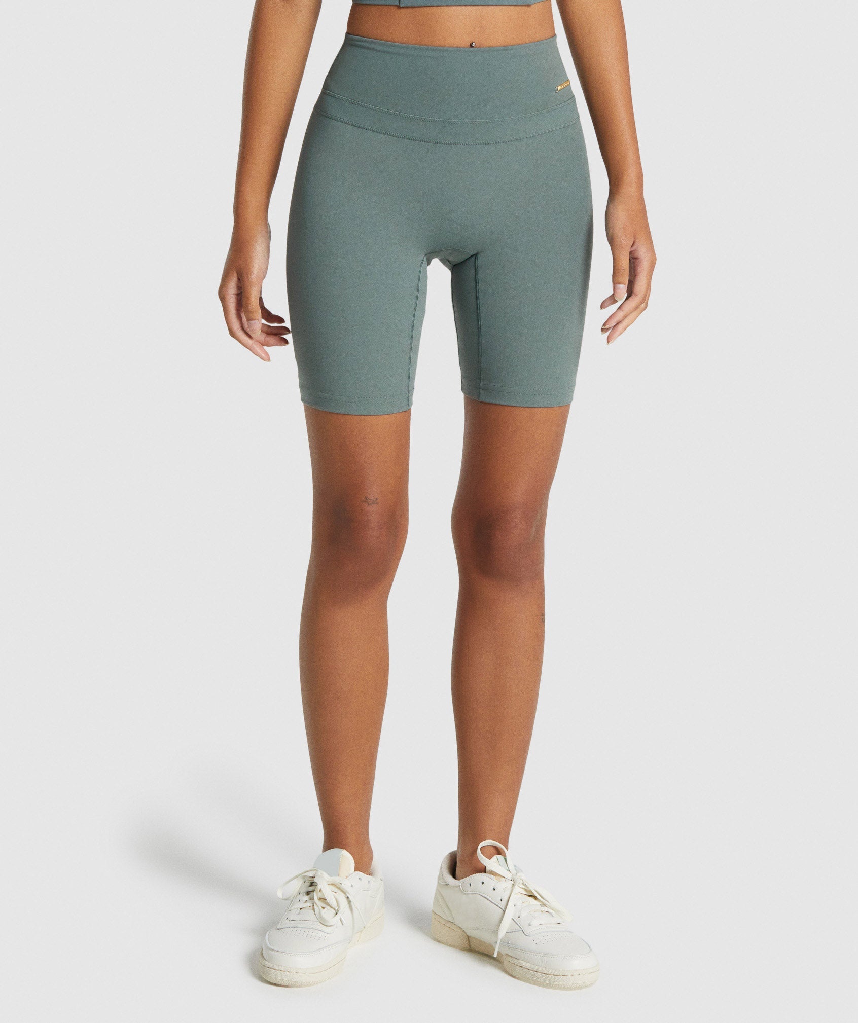 Pantalones Cortos Gymshark Whitney Cycling Mujer Verde Oscuro | 4986512-SP