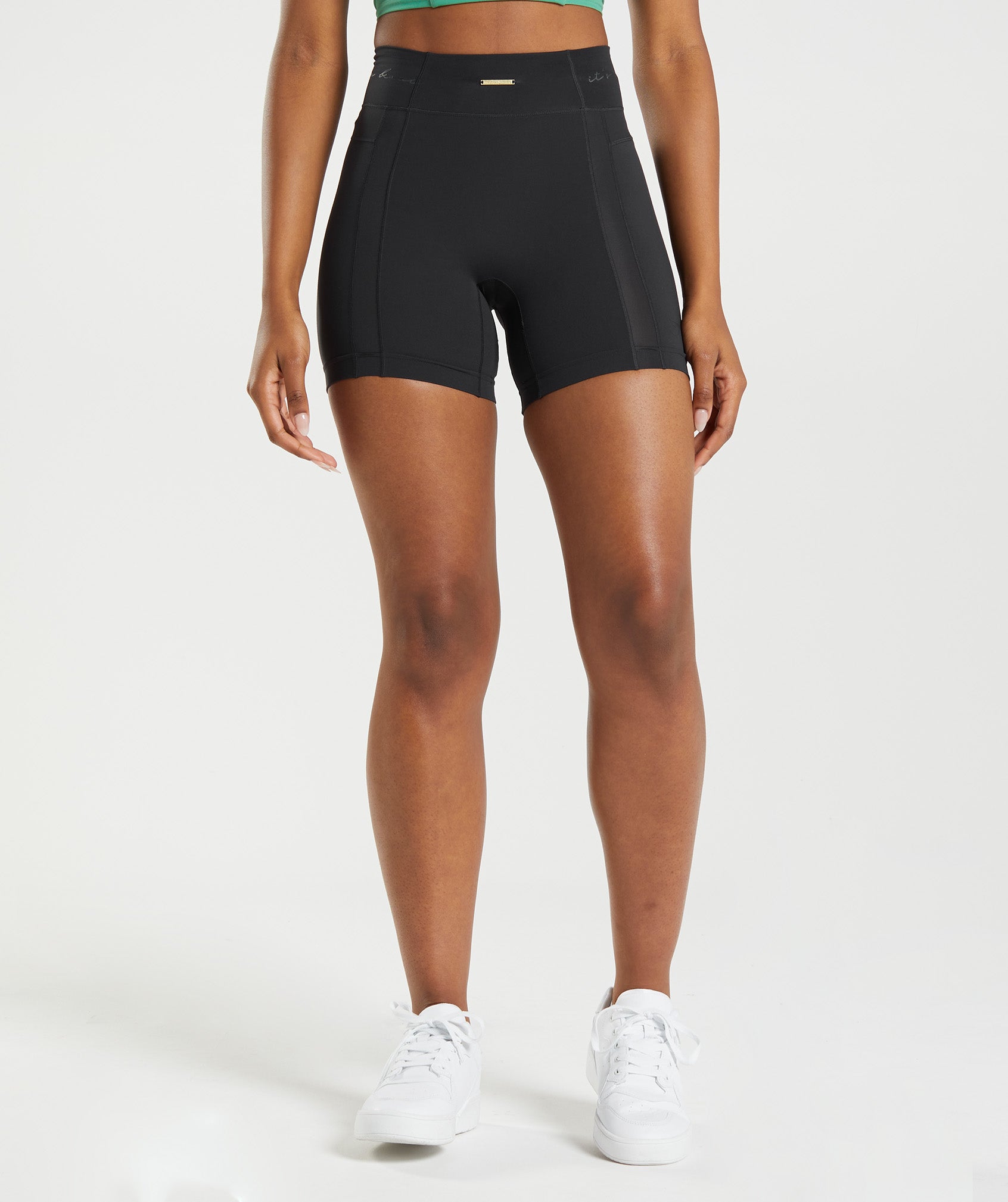 Pantalones Cortos Gymshark Whitney Mesh Mujer Negras | 0174253-RP