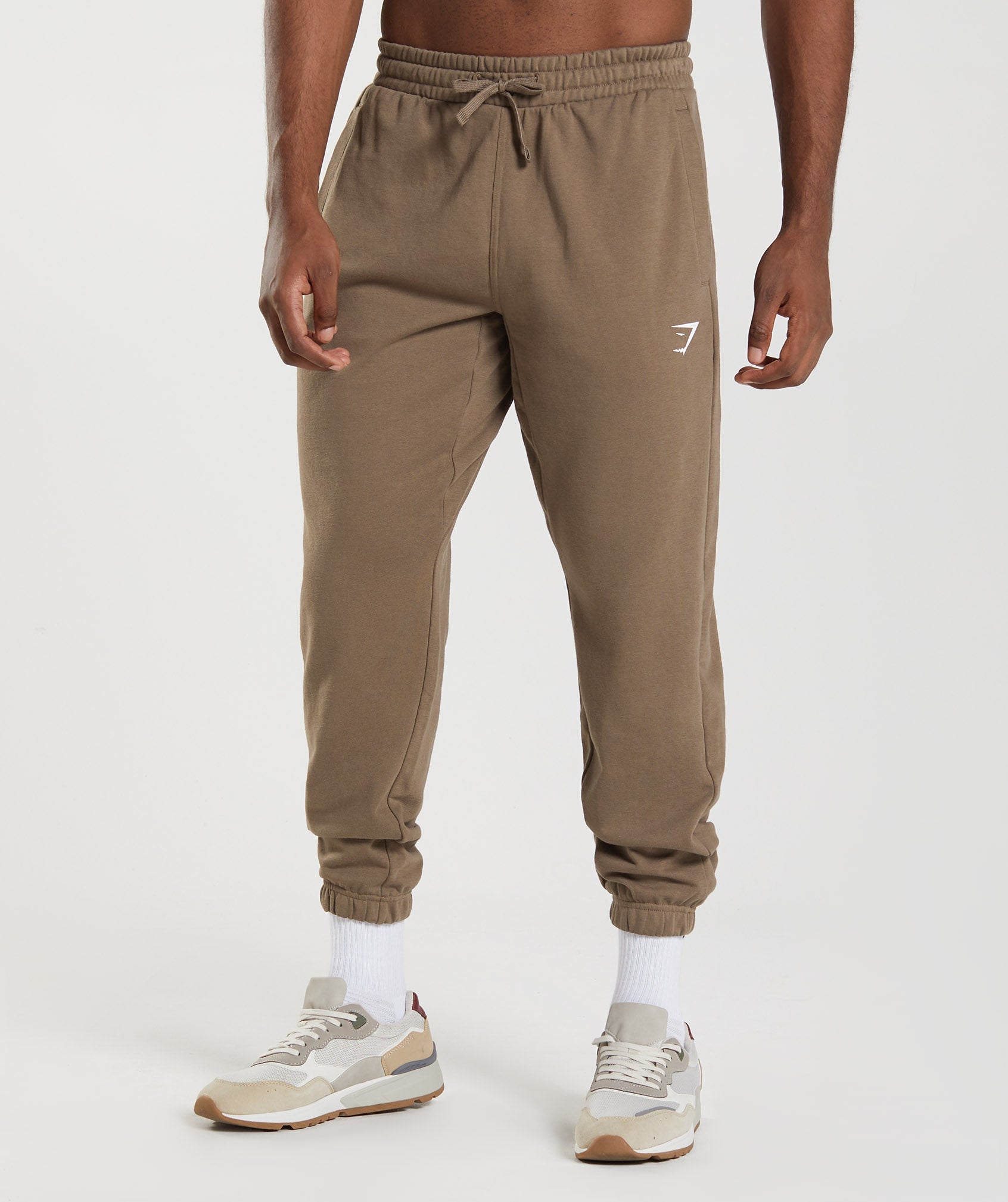 Pantalones Jogger Gymshark Essential Oversized Hombre Marrones | 3216847-RY