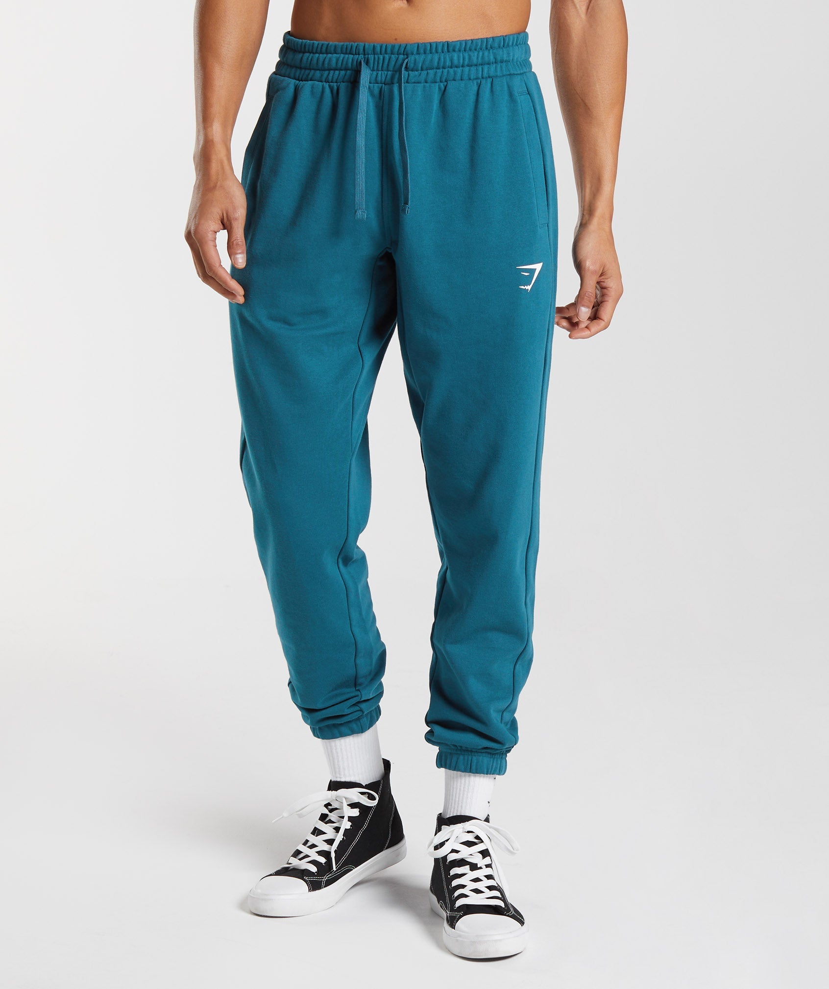 Pantalones Jogger Gymshark Essential Oversized Hombre Azules | 4678930-ML