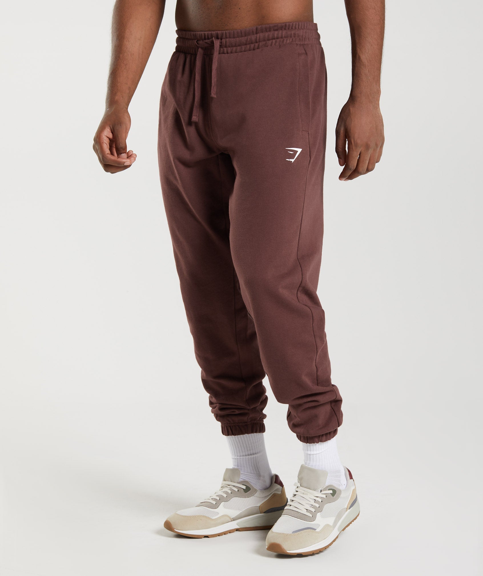 Pantalones Jogger Gymshark Essential Oversized Hombre Marrones | 7138245-UN