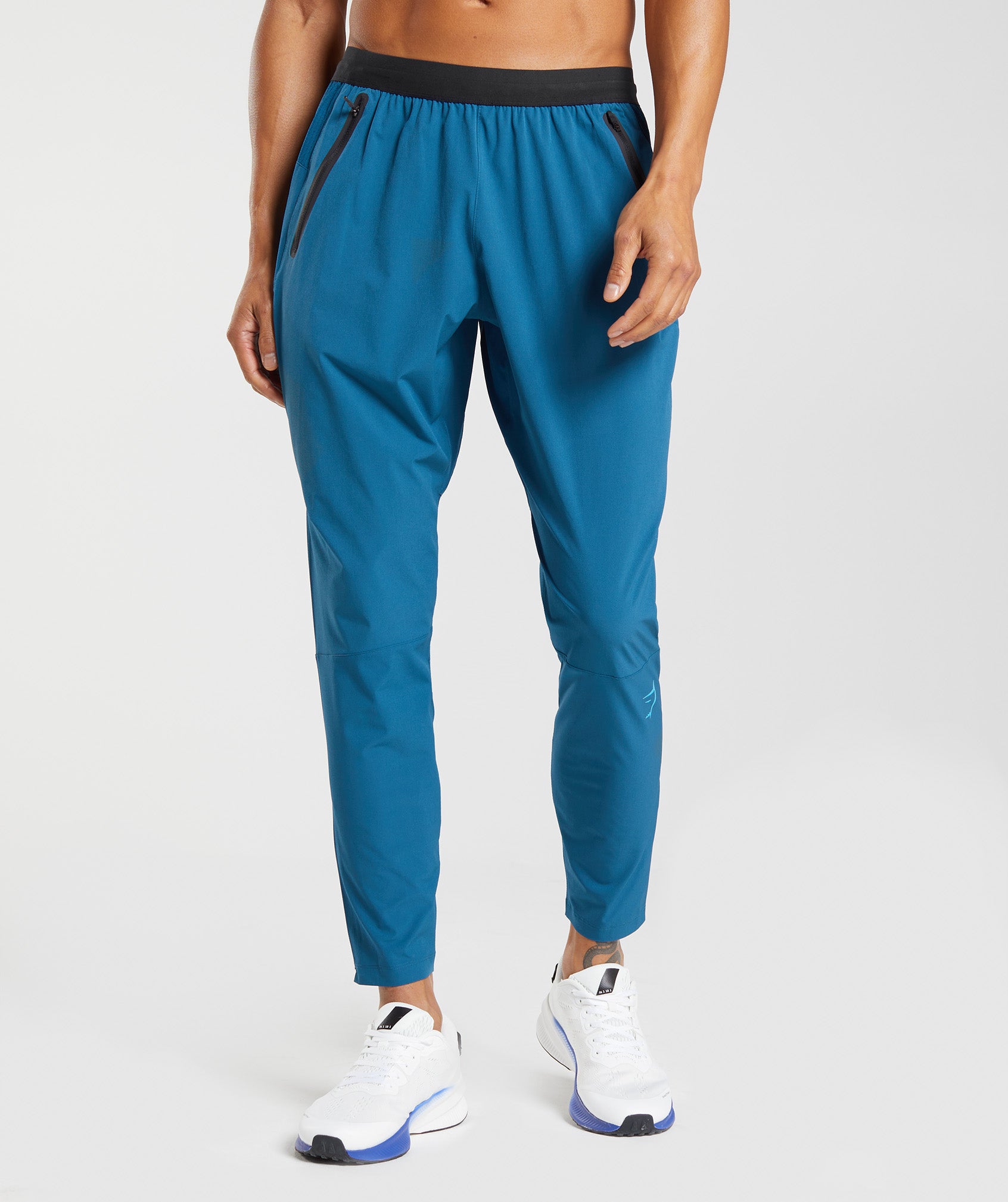 Pantalones Jogger Gymshark Híbrido Woven Hombre Azules | 6792543-LS