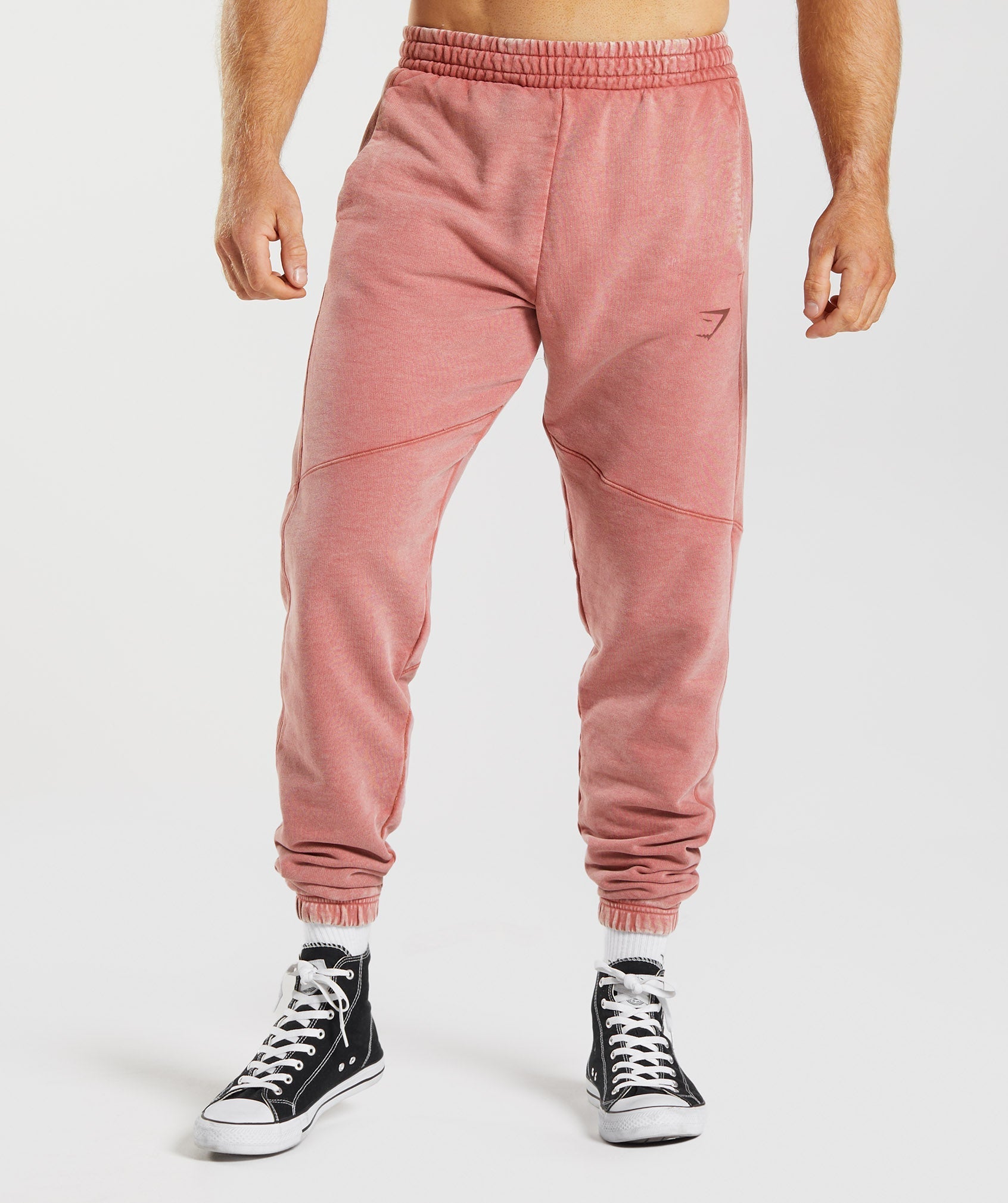 Pantalones Jogger Gymshark Power Washed Hombre Rosas | 0215846-FT