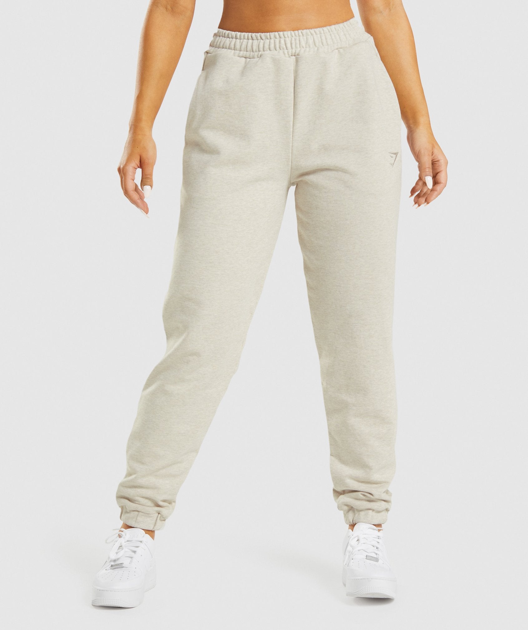 Pantalones Jogger Gymshark Rest Day Sweats Mujer Beige | 5687219-CD