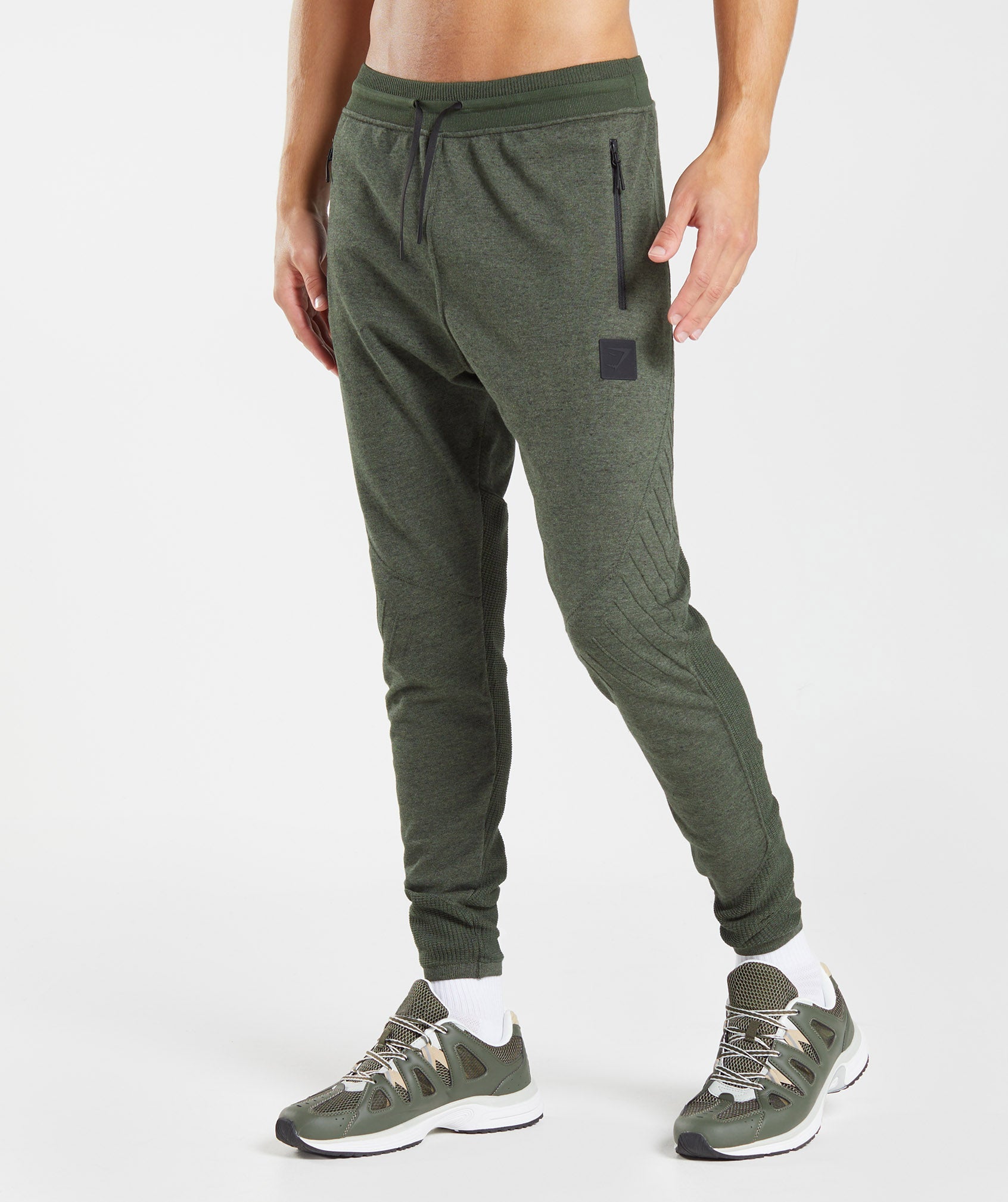 Pantalones Jogger Gymshark Retake Knit Hombre Verde Oliva | 7845130-QZ