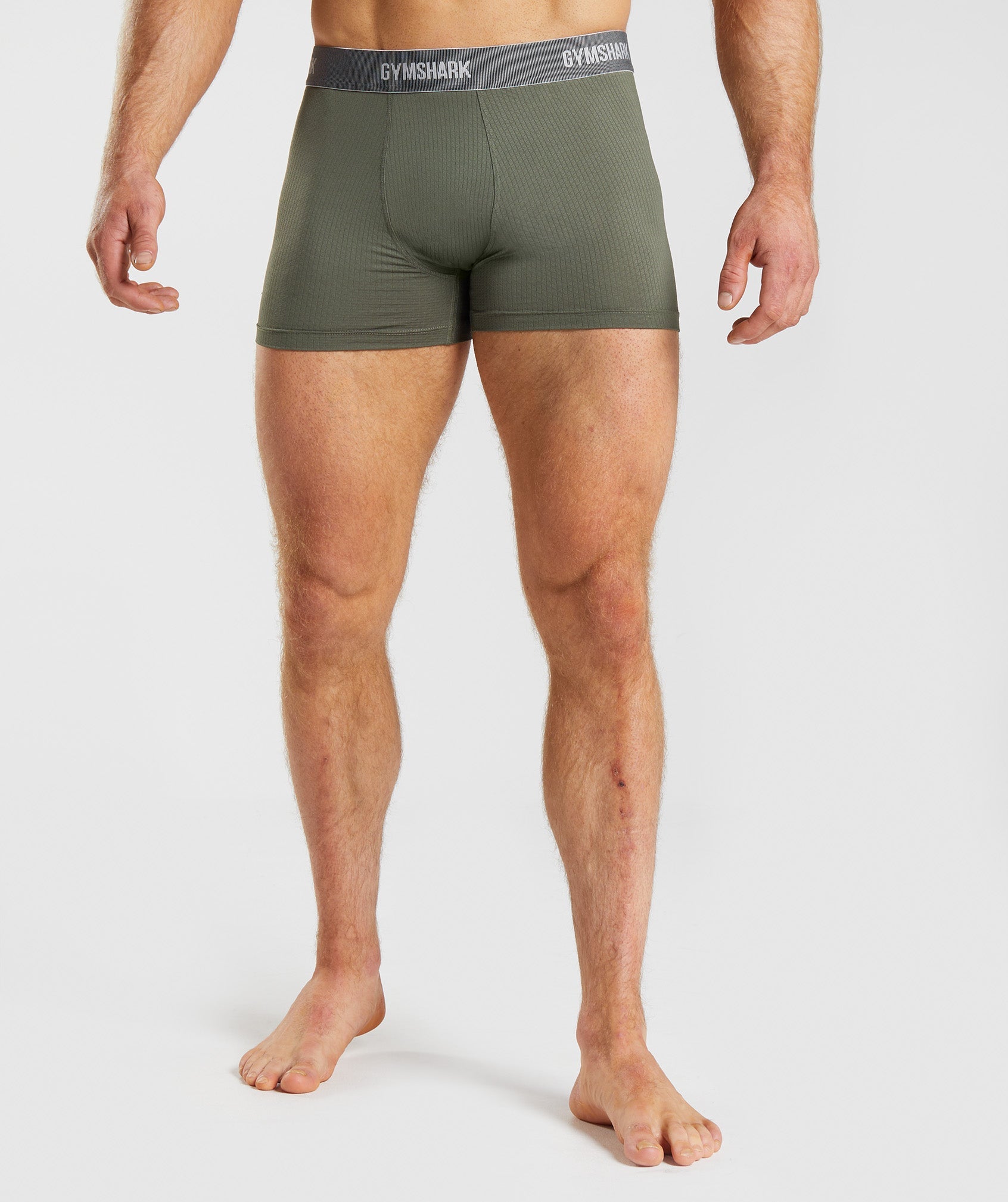 Ropa Interior Gymshark Sports Tech Boxers 2Pk Hombre Negras Verde Oliva | 0953862-WB