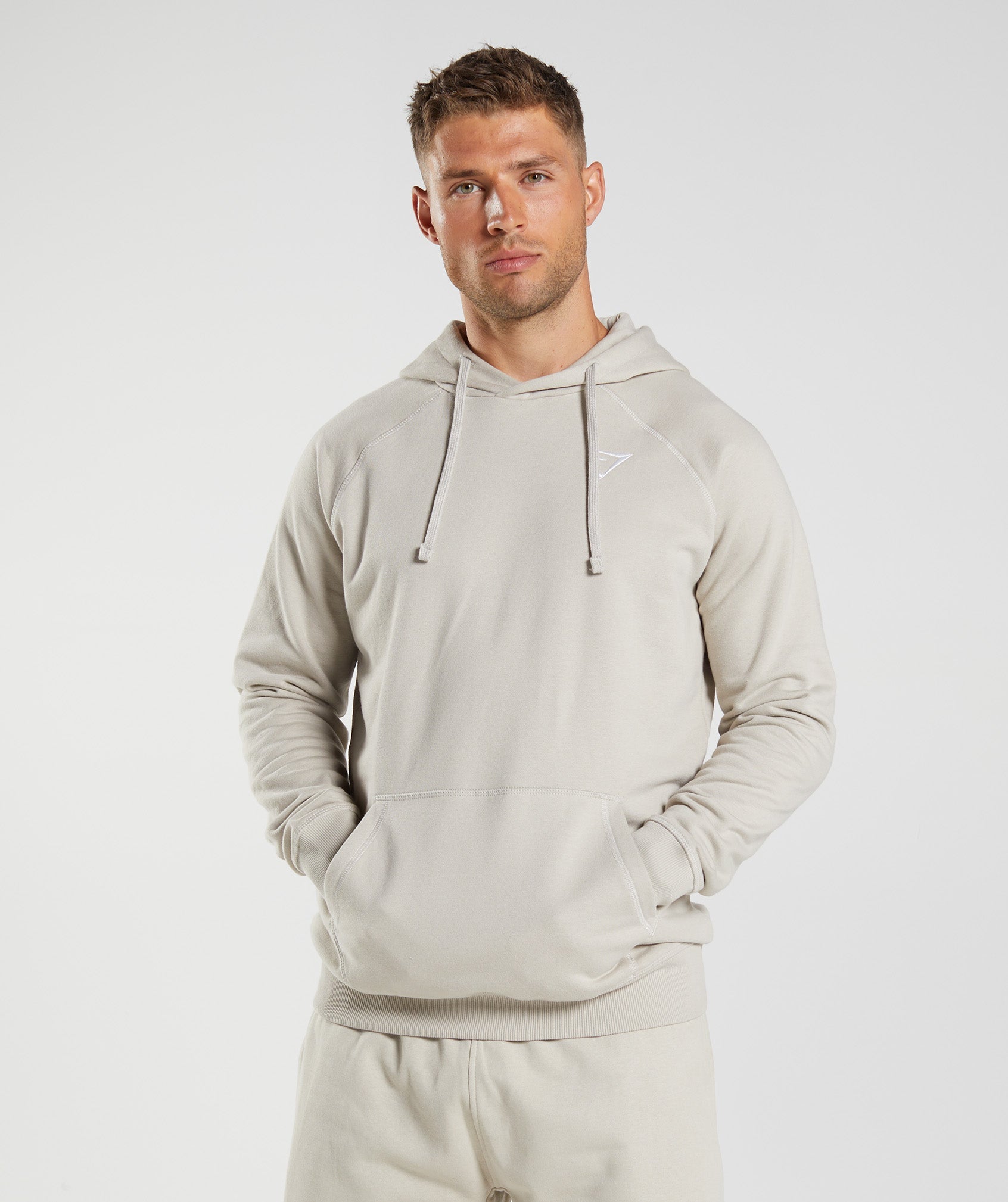 Sudadera Con Capucha Gymshark Crest Hombre Gris | 1697584-EX