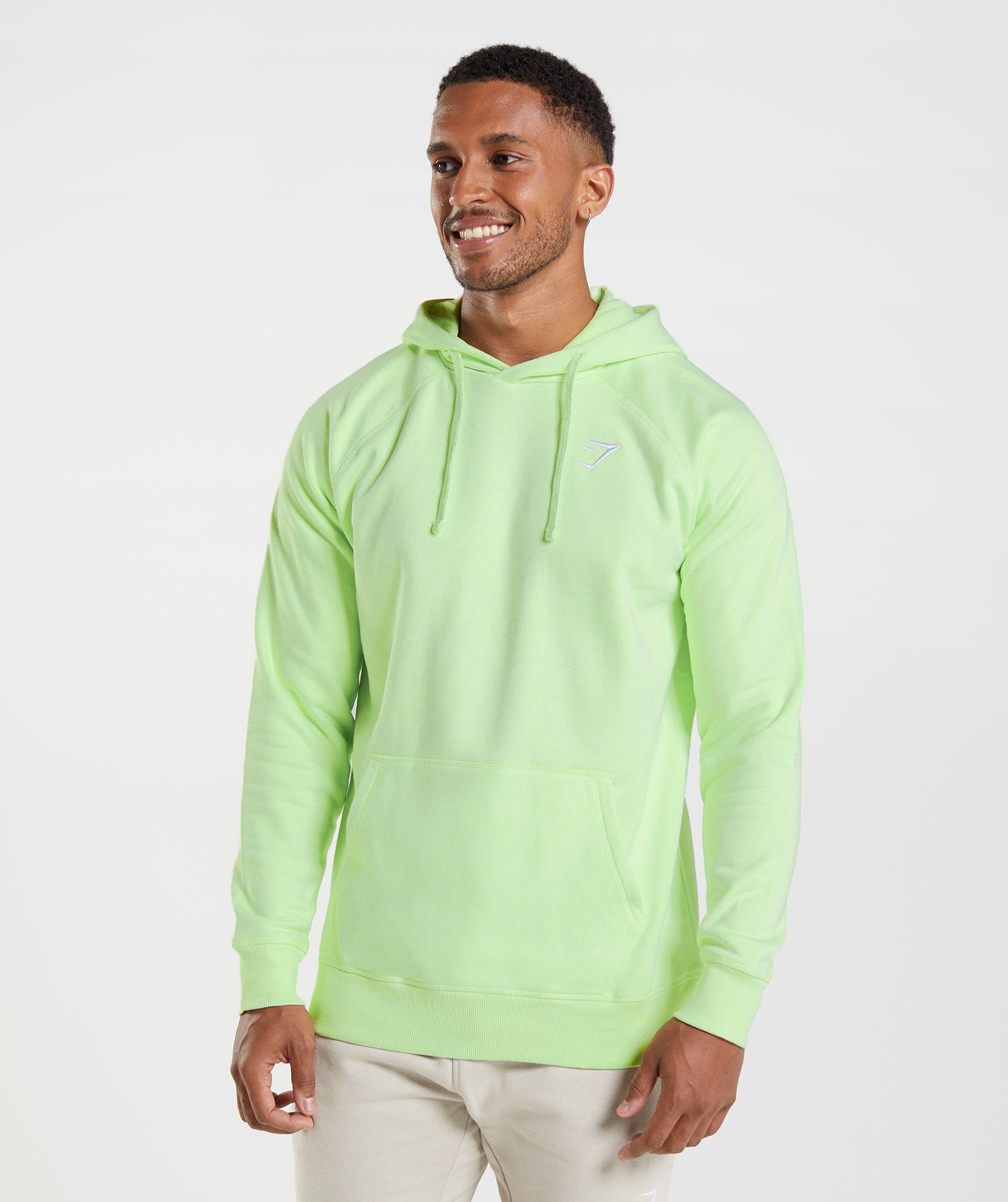 Sudadera Con Capucha Gymshark Crest Hombre Verde | 4083259-EY