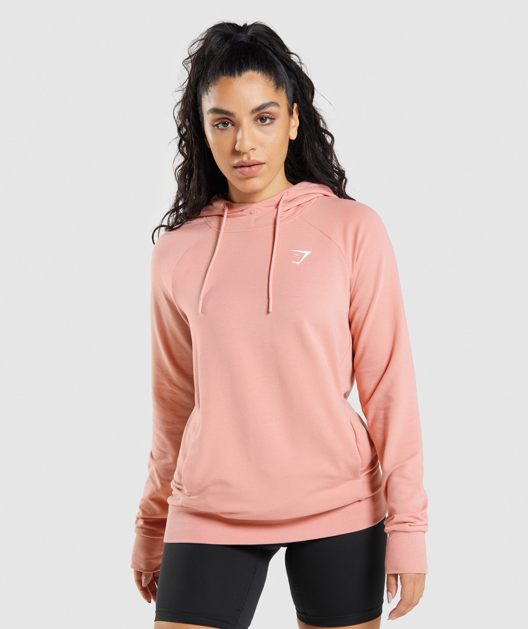 Sudadera Con Capucha Gymshark Entrenamiento Mujer Rosas | 0598437-HT