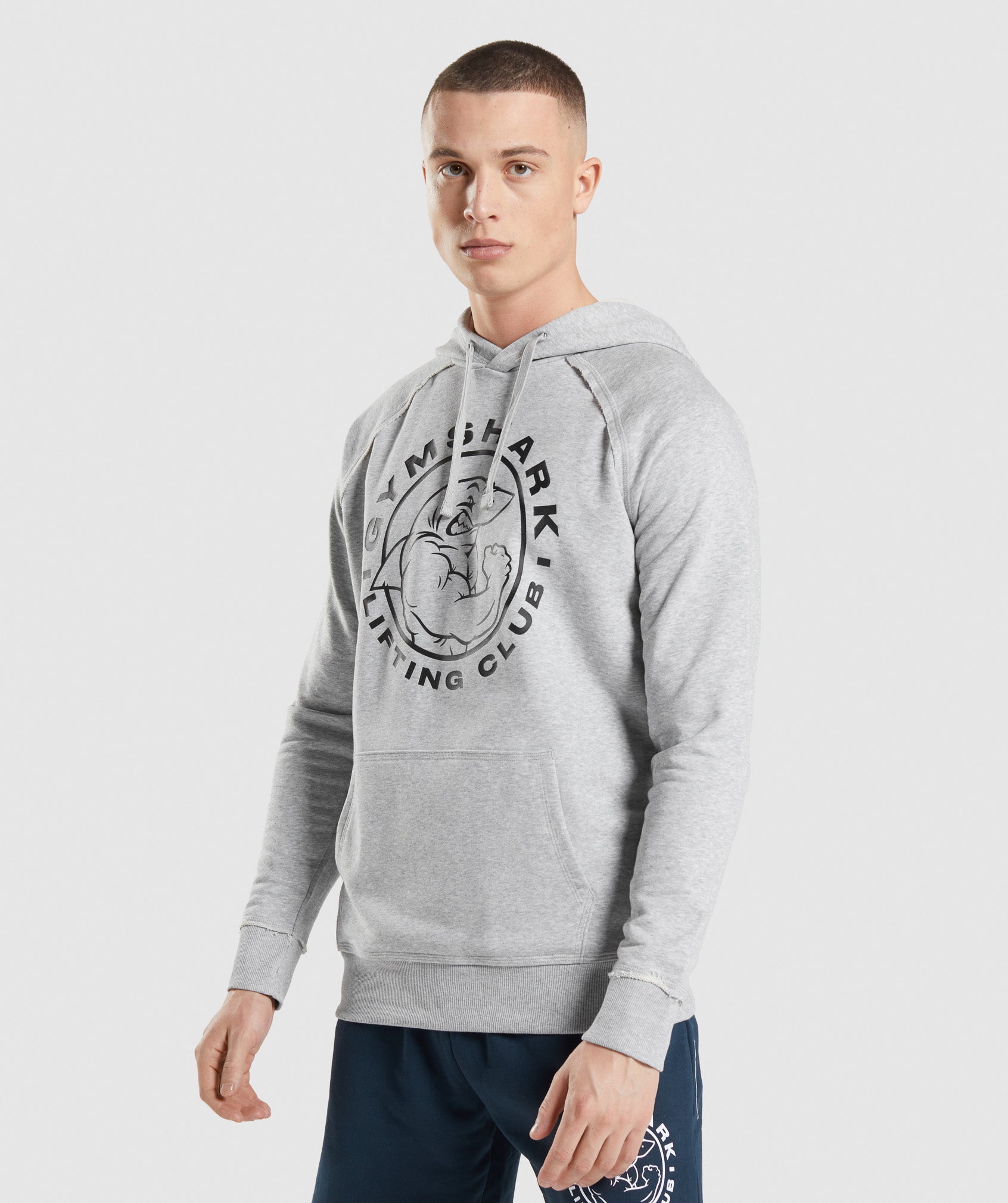 Sudadera Con Capucha Gymshark Legacy Hombre Gris Claro | 0631845-ZE