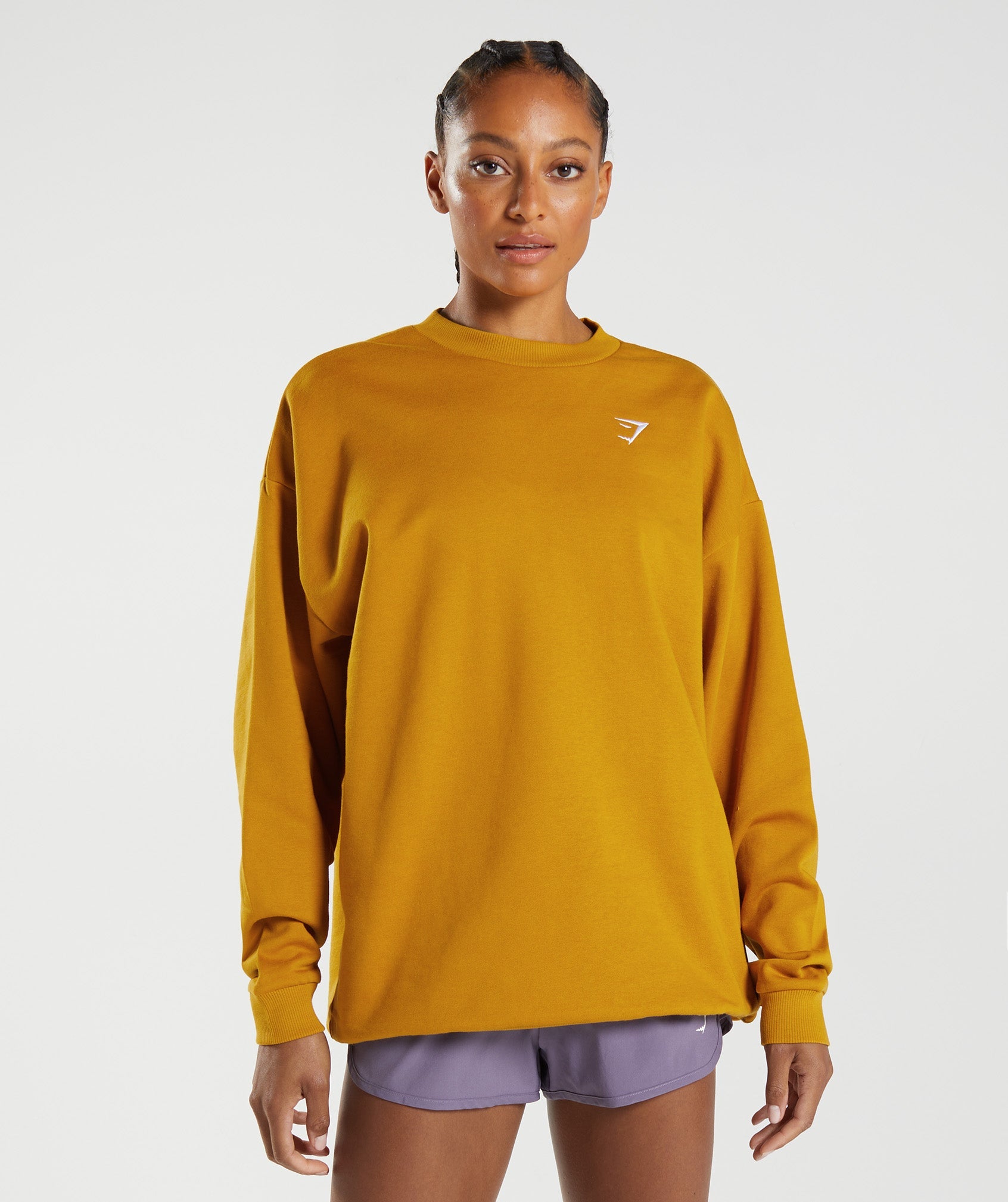 Sudaderas Gymshark Entrenamiento Oversized Mujer Amarillo | 5014278-JD