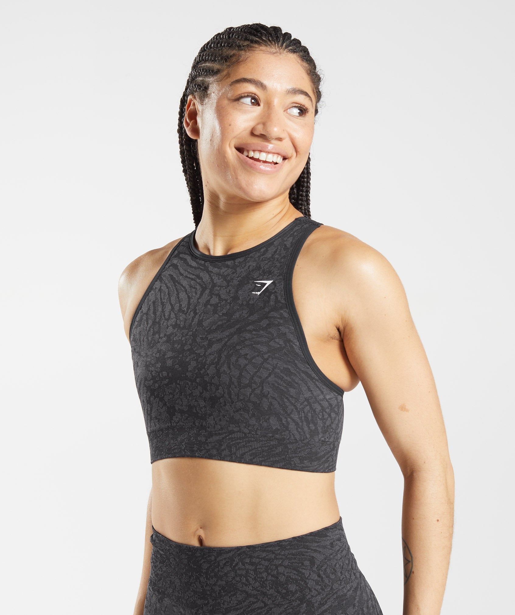 Sujetadores Deportivos Gymshark Adapt Animal Seamless Mujer Negras | 8760253-WV