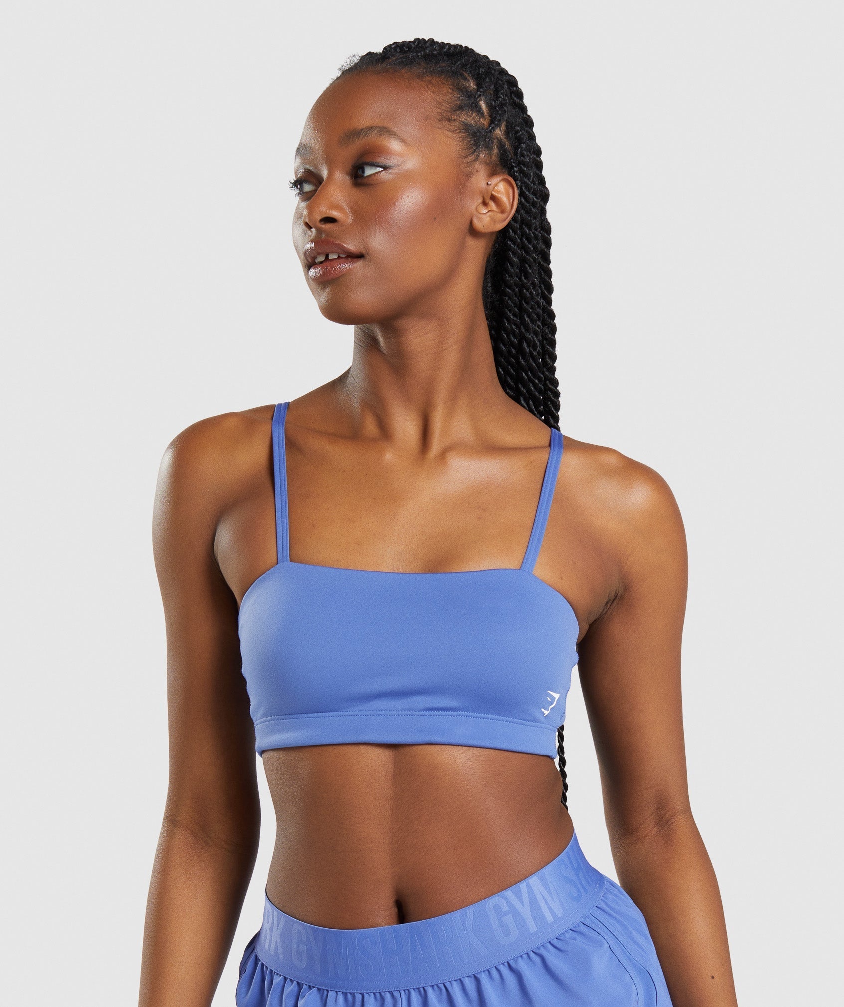 Sujetadores Deportivos Gymshark Bandeau Mujer Azules | 2053674-TH