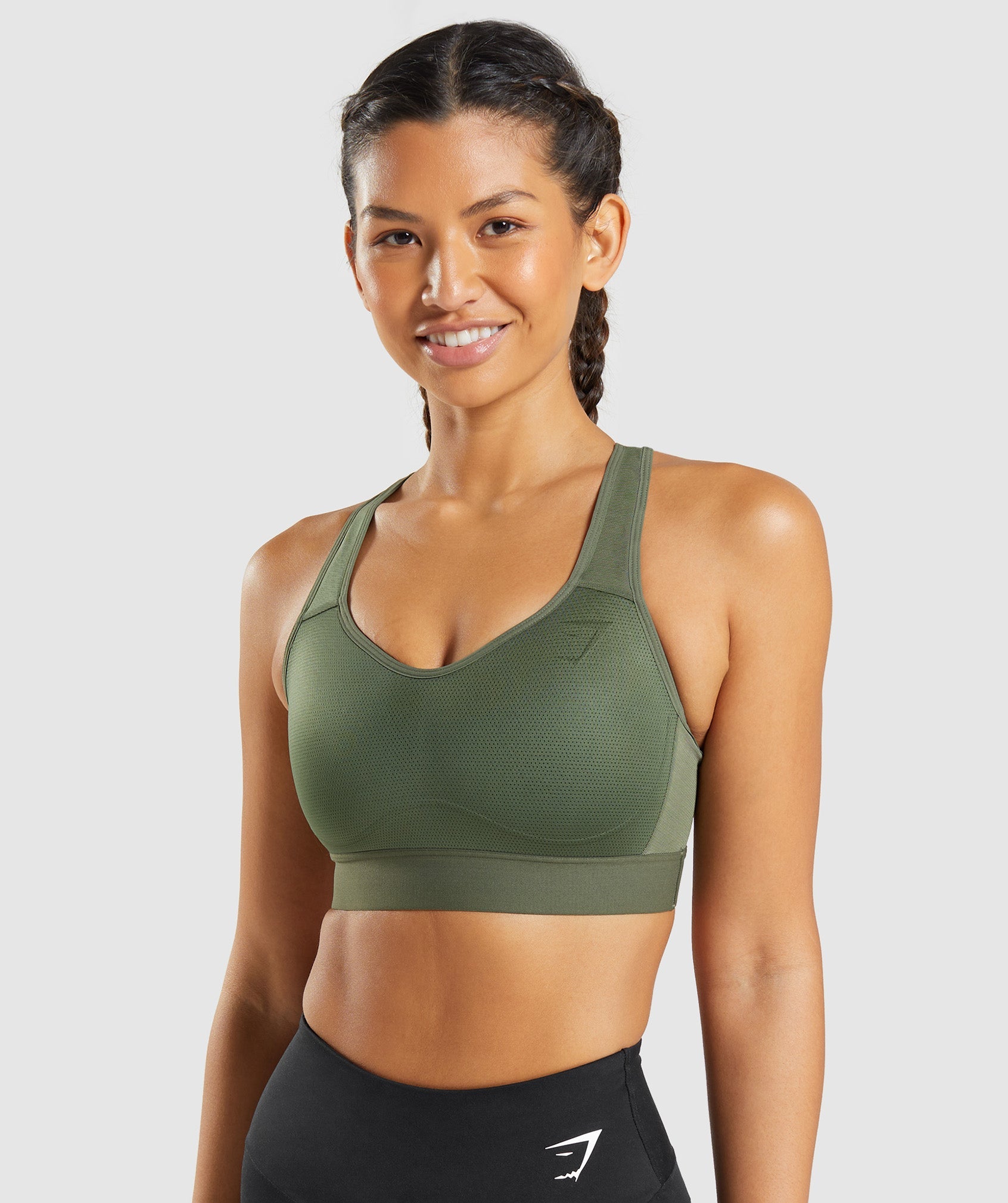 Sujetadores Deportivos Gymshark Ligeros High Support Mujer Verde Oliva | 1259684-YZ