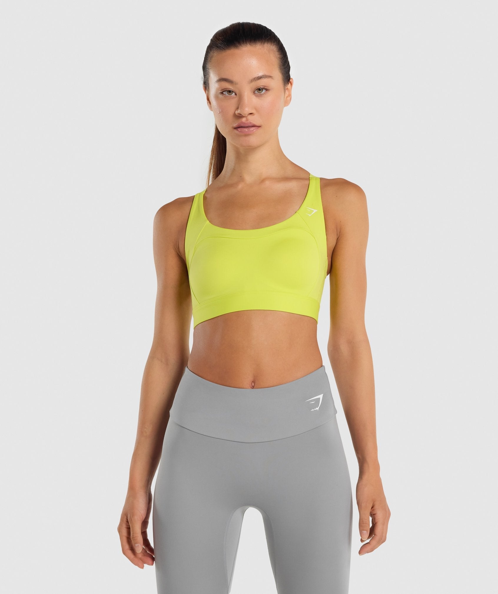 Sujetadores Deportivos Gymshark Racer Back Mujer Amarillo | 9326401-UQ