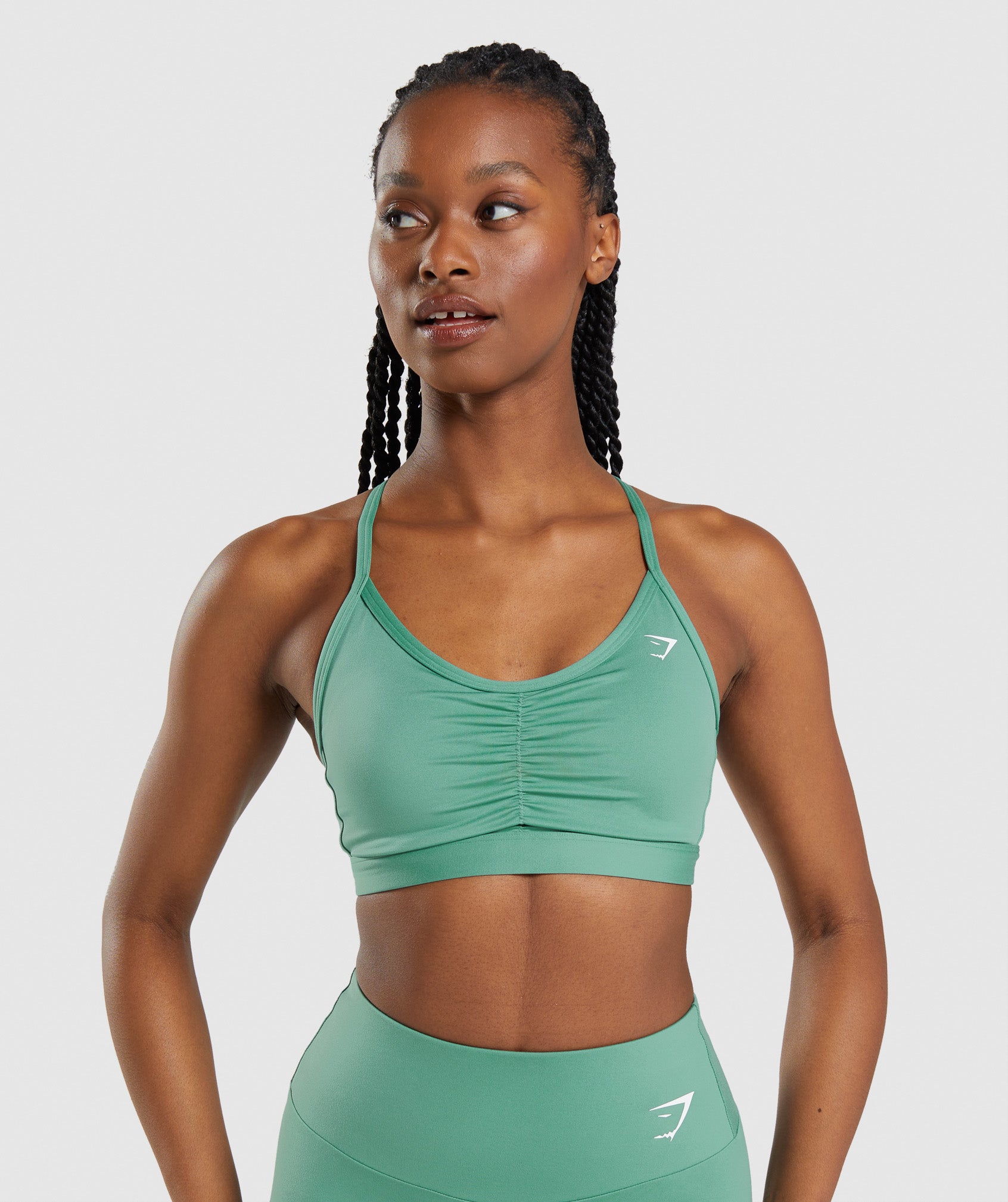 Sujetadores Deportivos Gymshark Ruched Mujer Verde | 5836712-LO