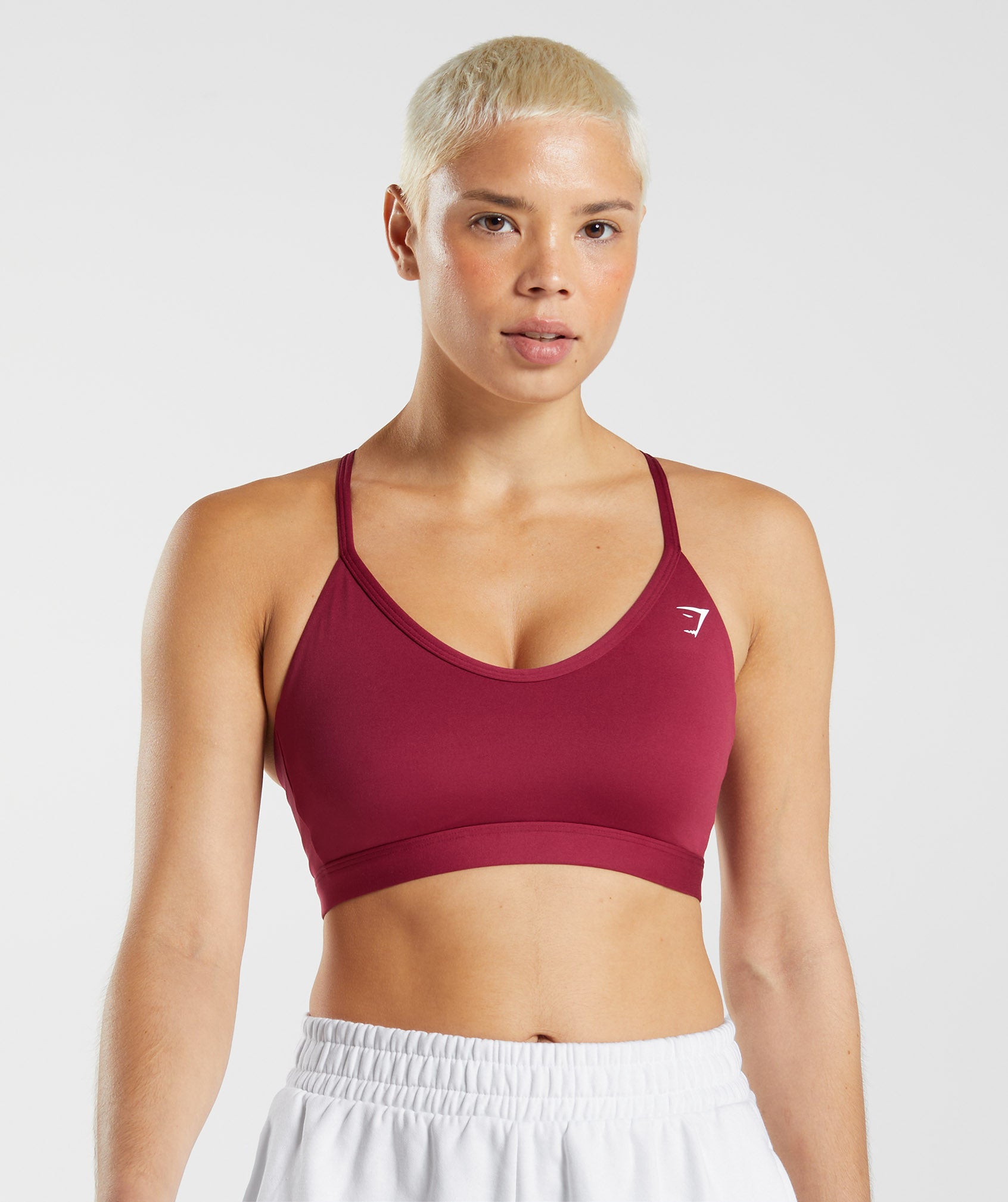 Sujetadores Deportivos Gymshark V Neck Mujer Rosas | 4253697-HY