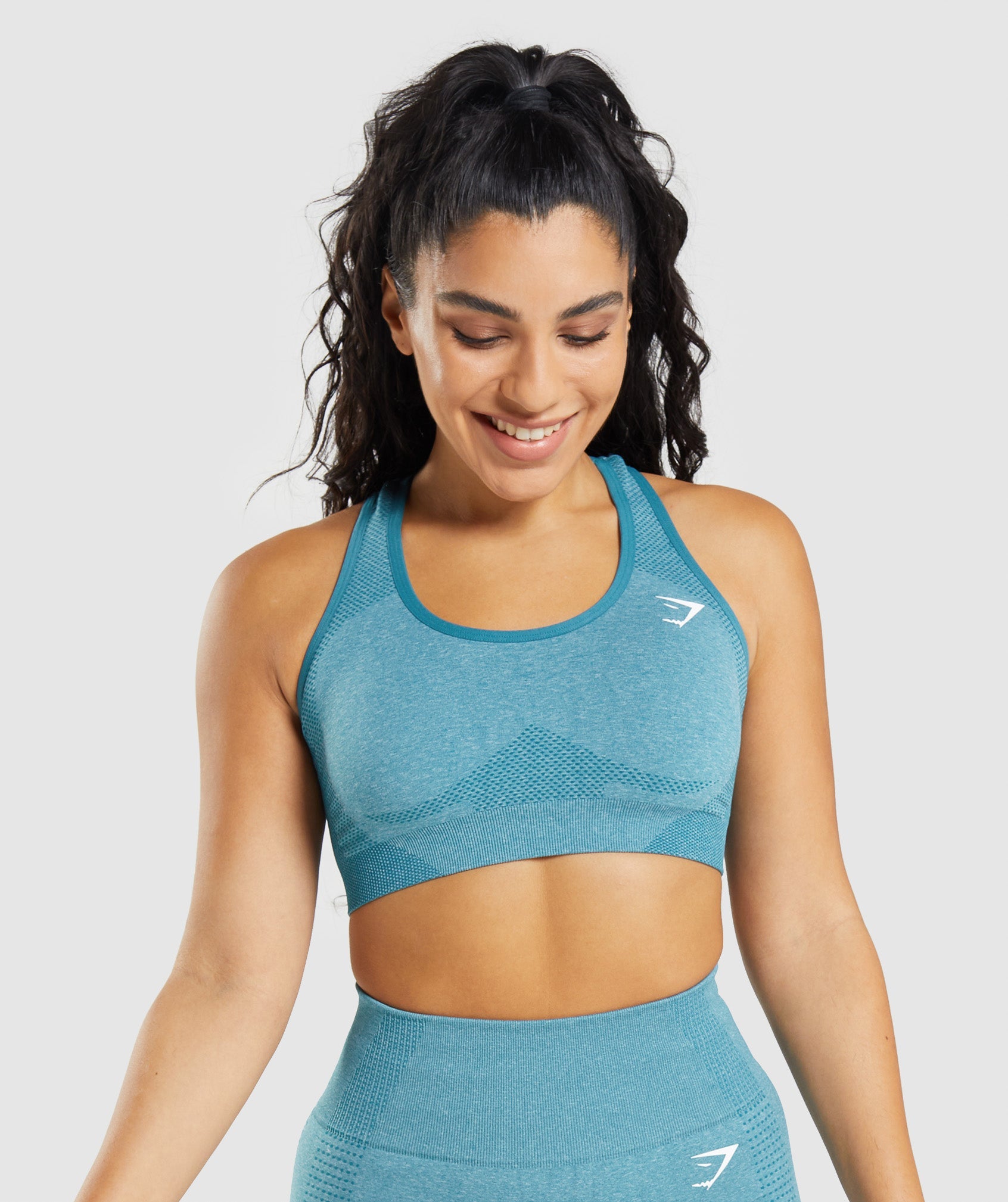 Sujetadores Deportivos Gymshark Vital Seamless 2.0 Mujer Turquesa | 7396048-CF