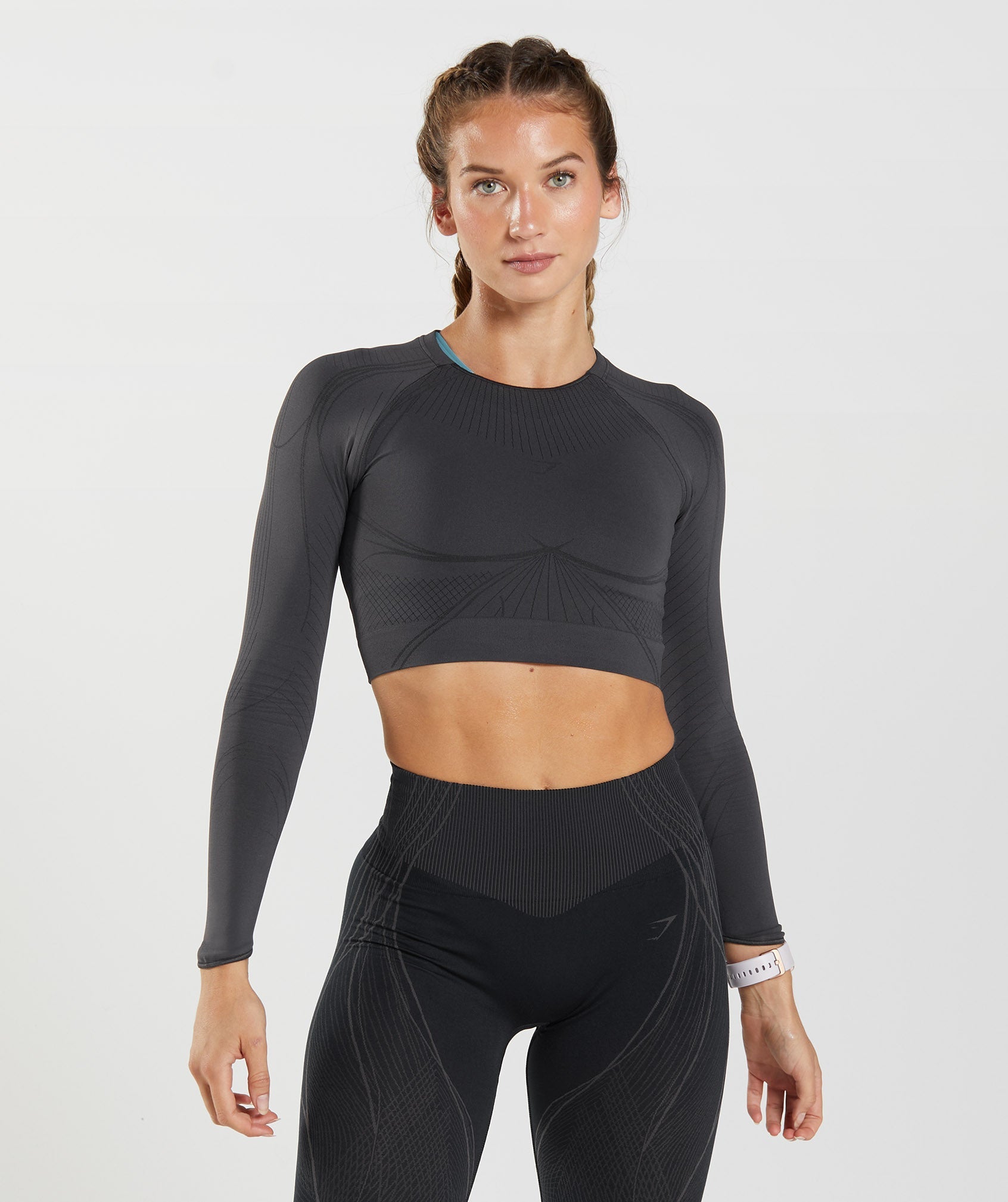 Tops Gymshark Apex Seamless Crop Mujer Negras | 0741685-SJ