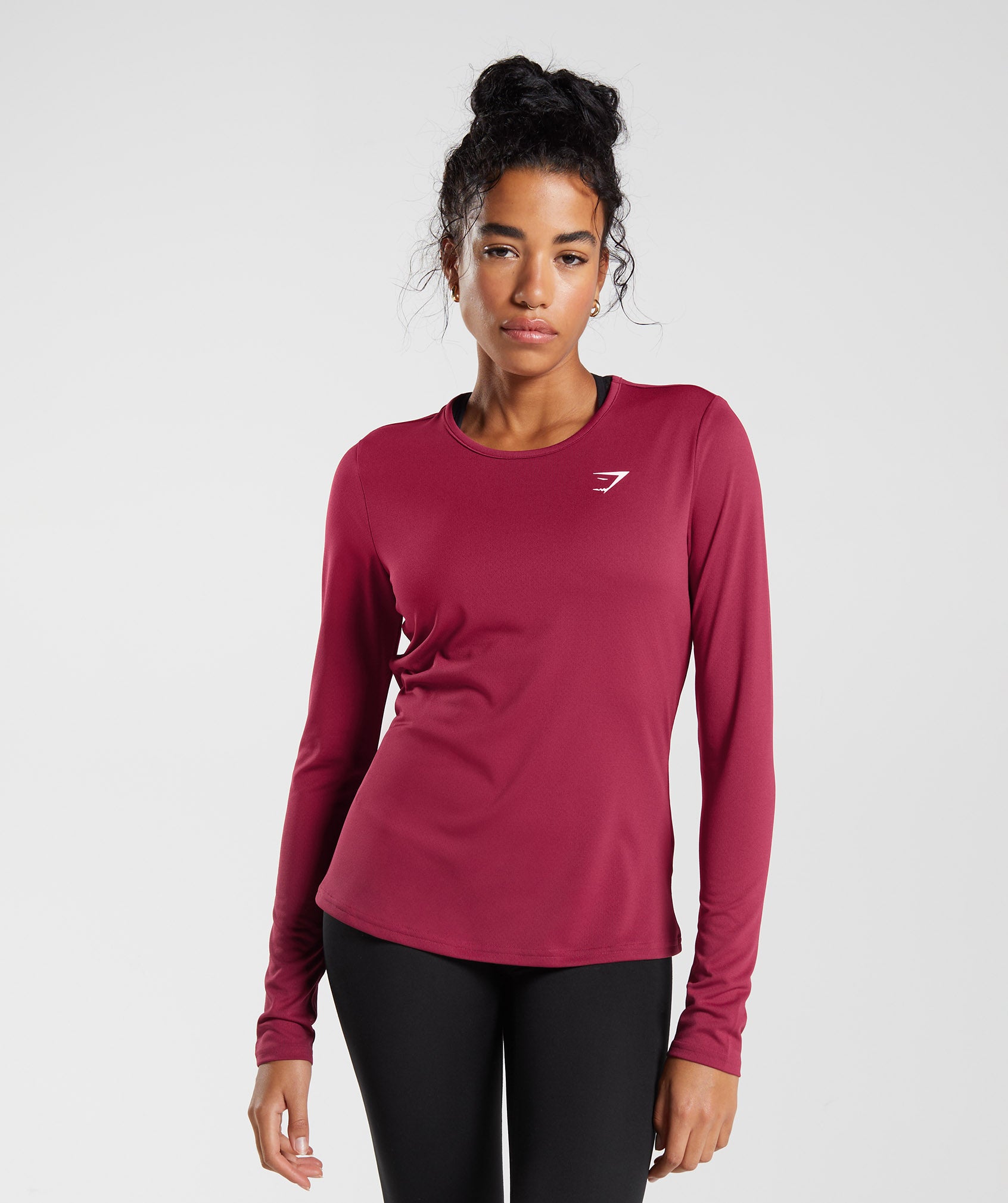 Tops Gymshark Entrenamiento Long Sleeve Mujer Rosas | 1043958-QY